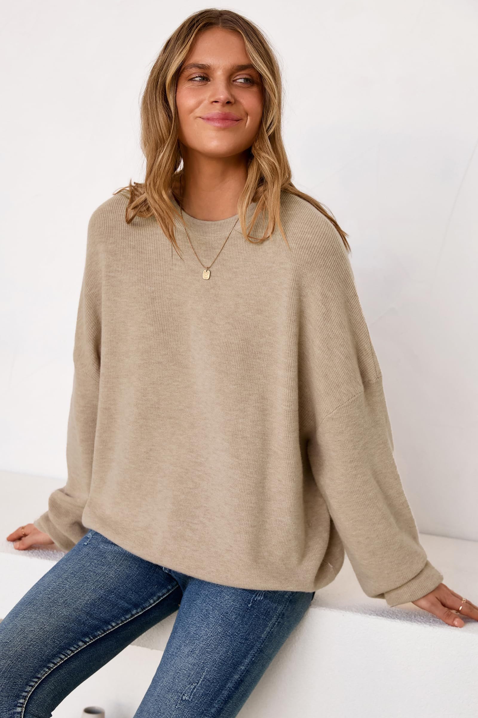 Arach&Cloz Strickpullover Arach&Cloz Damen Pullover Langarm Wolle Blend Run günstig online kaufen