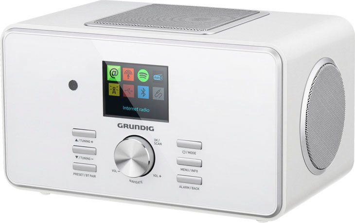 DTR W) 6000 28 X FM-Tuner mit Digitalradio Grundig RDS, Internetradio, (Digitalradio (DAB) (DAB), weiß