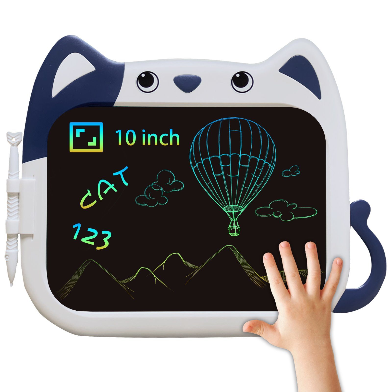 JOEAIS Zaubertafel LCD Schreibtafel 10 Zoll Kinder Maltafel Zeichentafel Drawing Tablet, (ab 3 jahre Zeichentablett PäDagogisches Spielzeug Kinderspielzeug, Schreibtablett Zeichenblock Weihnachts Und Geburtstagsgeschenke), Digital Notepad Flugzeug Doodle Brett für Jungen und Mädchen