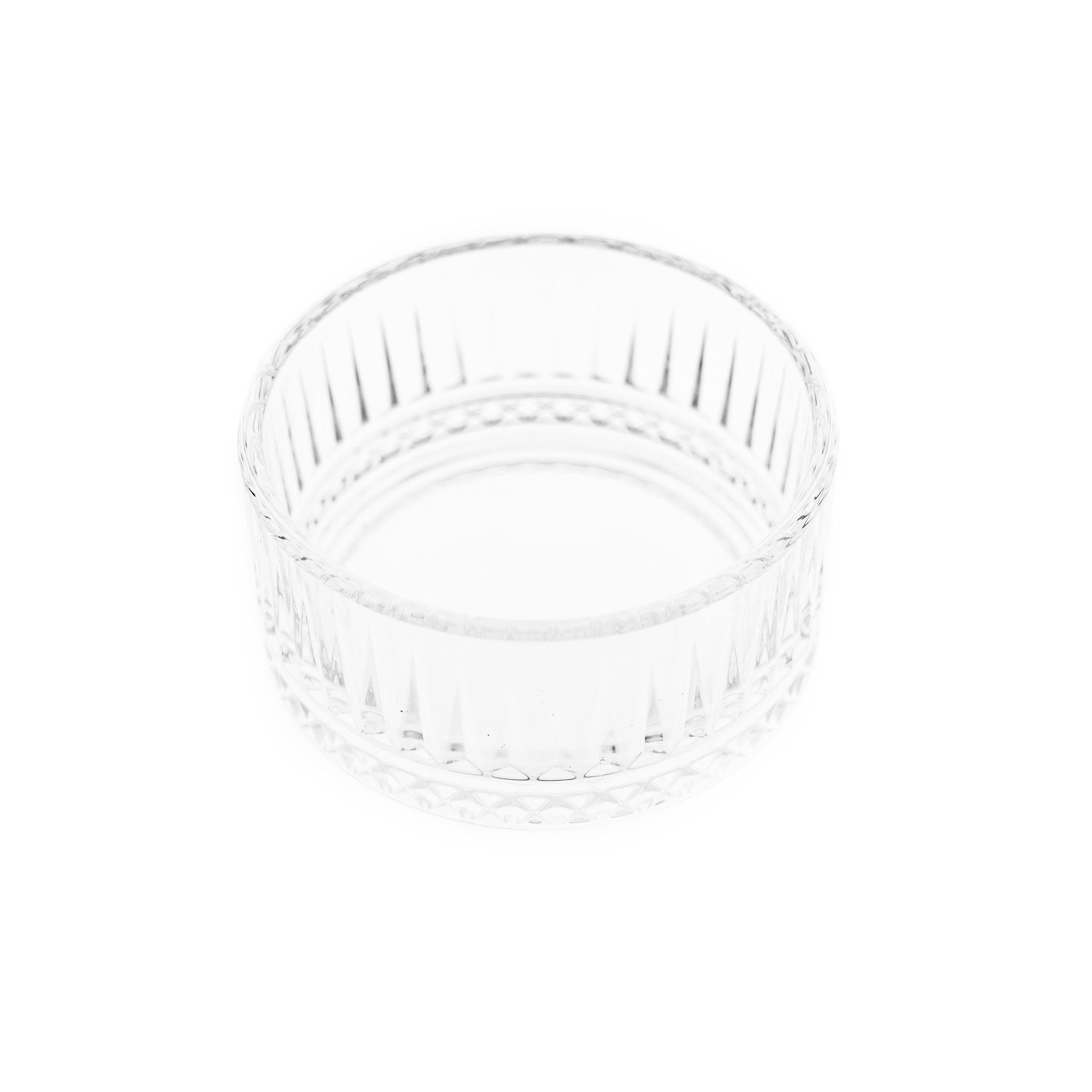 Schale Elisa Glasschalen-Set 6-Teilig Transparent mit Riffle Design 300 ml