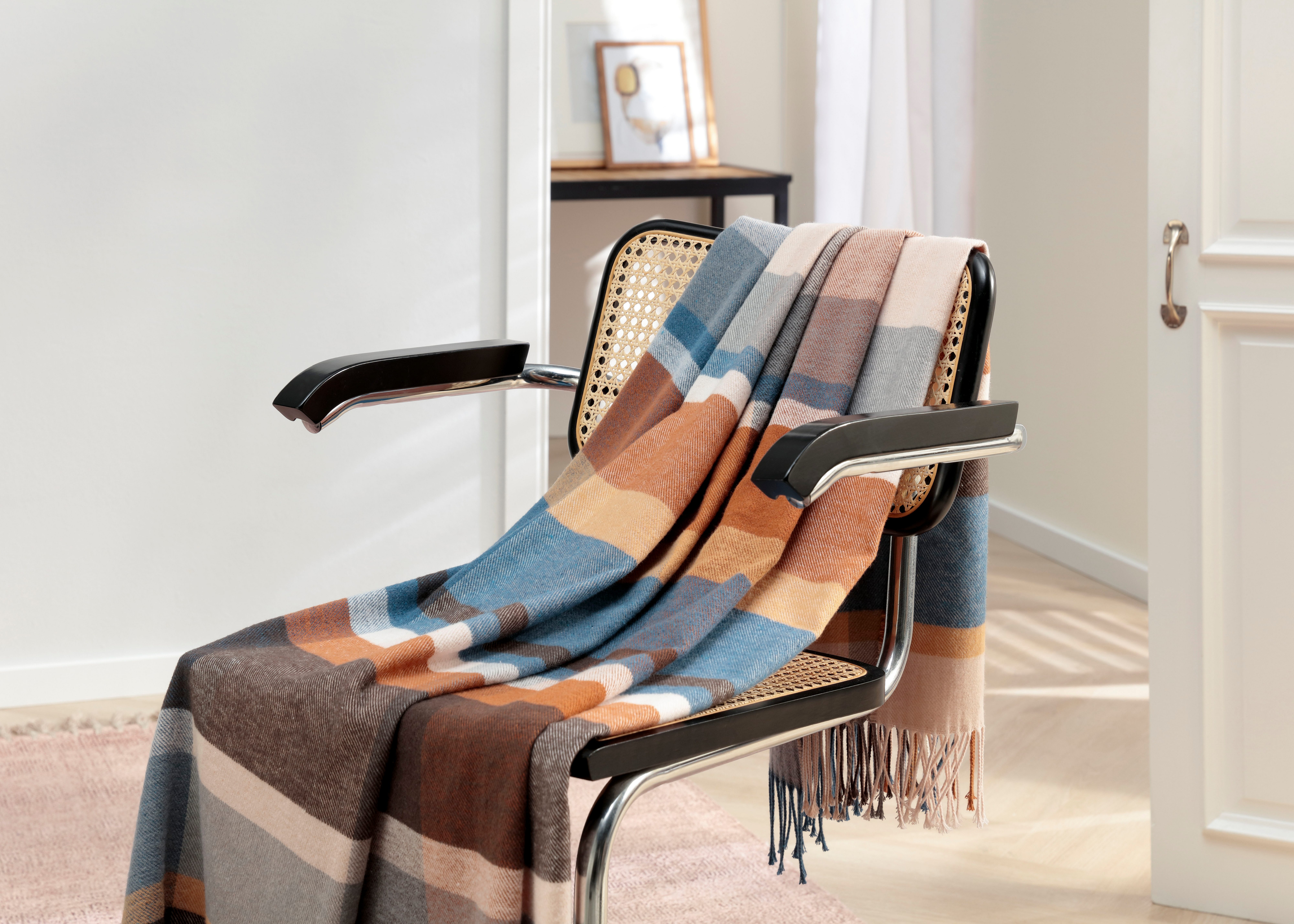 Plaid Harmony, Biederlack, im modernen Karo-Look, günstig online kaufen