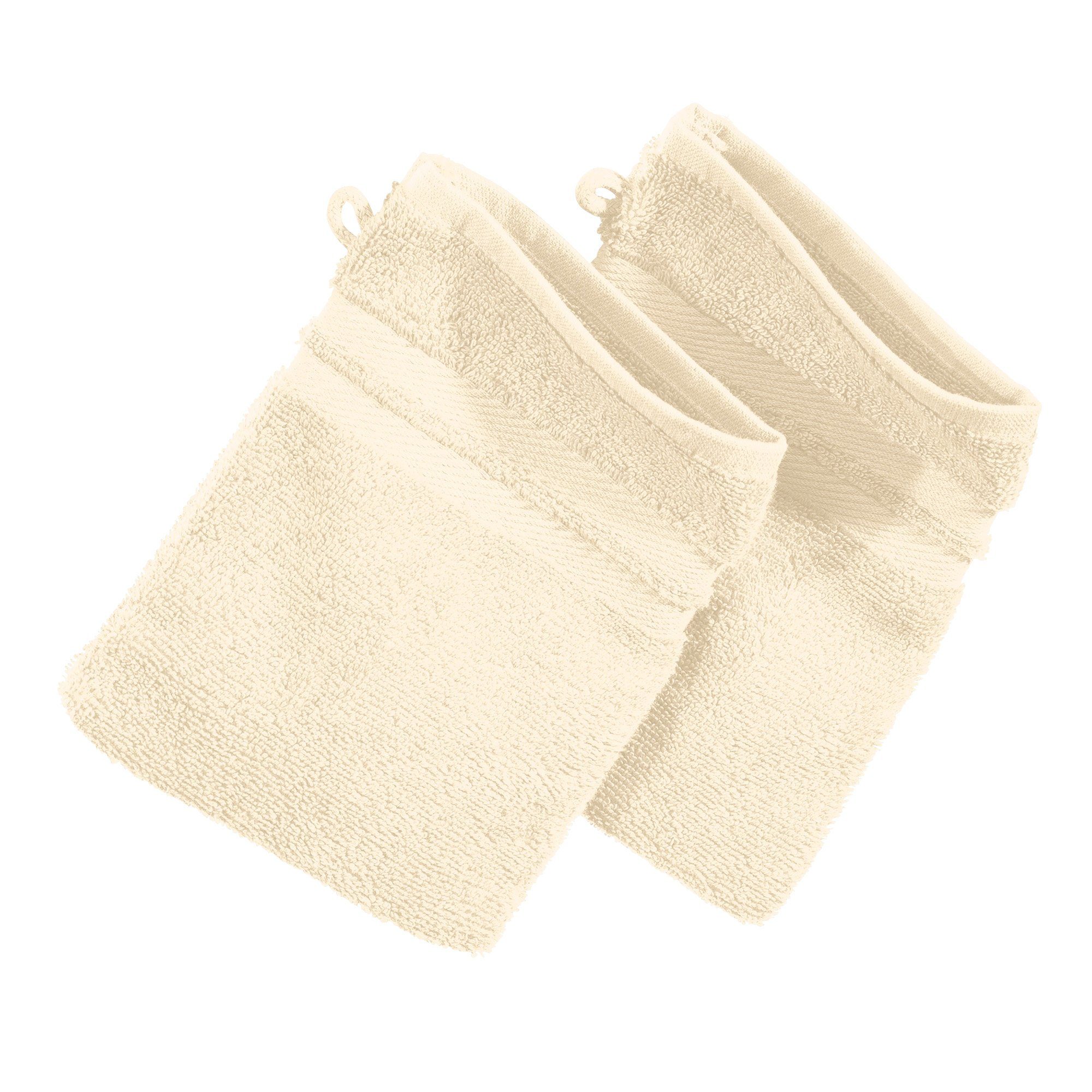 Erwin Müller Waschhandschuh Bio Waschhandschuh "Tübingen" 2er-Pack, Frottier, Walk-Frottier Uni