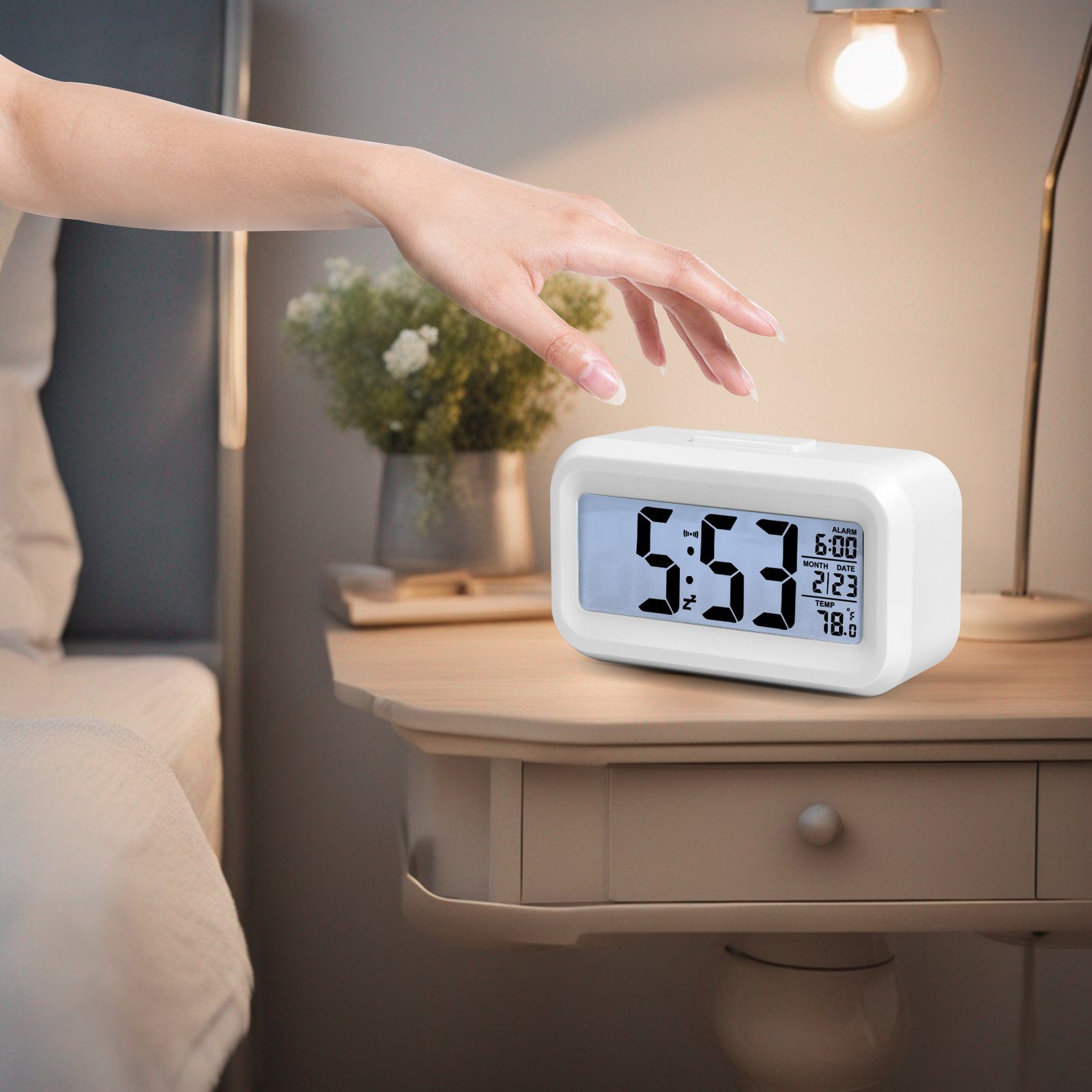 Gotoll Wecker GLNZ17 digital Nachtmodus Temperaturanzeige günstig online kaufen