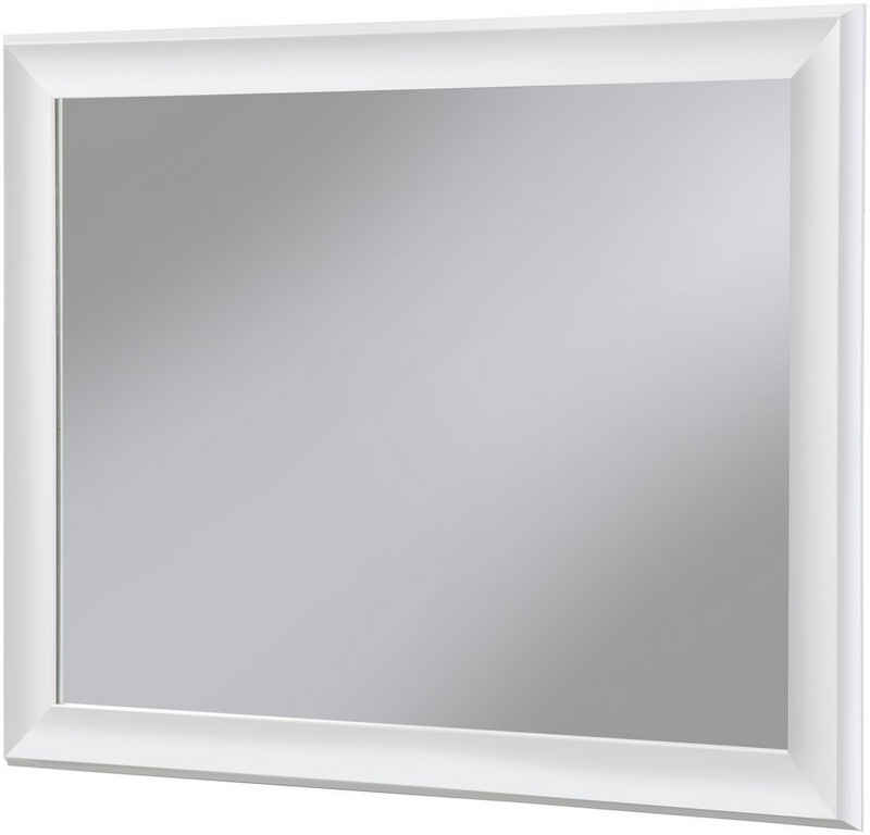 welltime Badspiegel »Mira«, Spiegel mit weißem Rahmen, eckig 60x80cm
