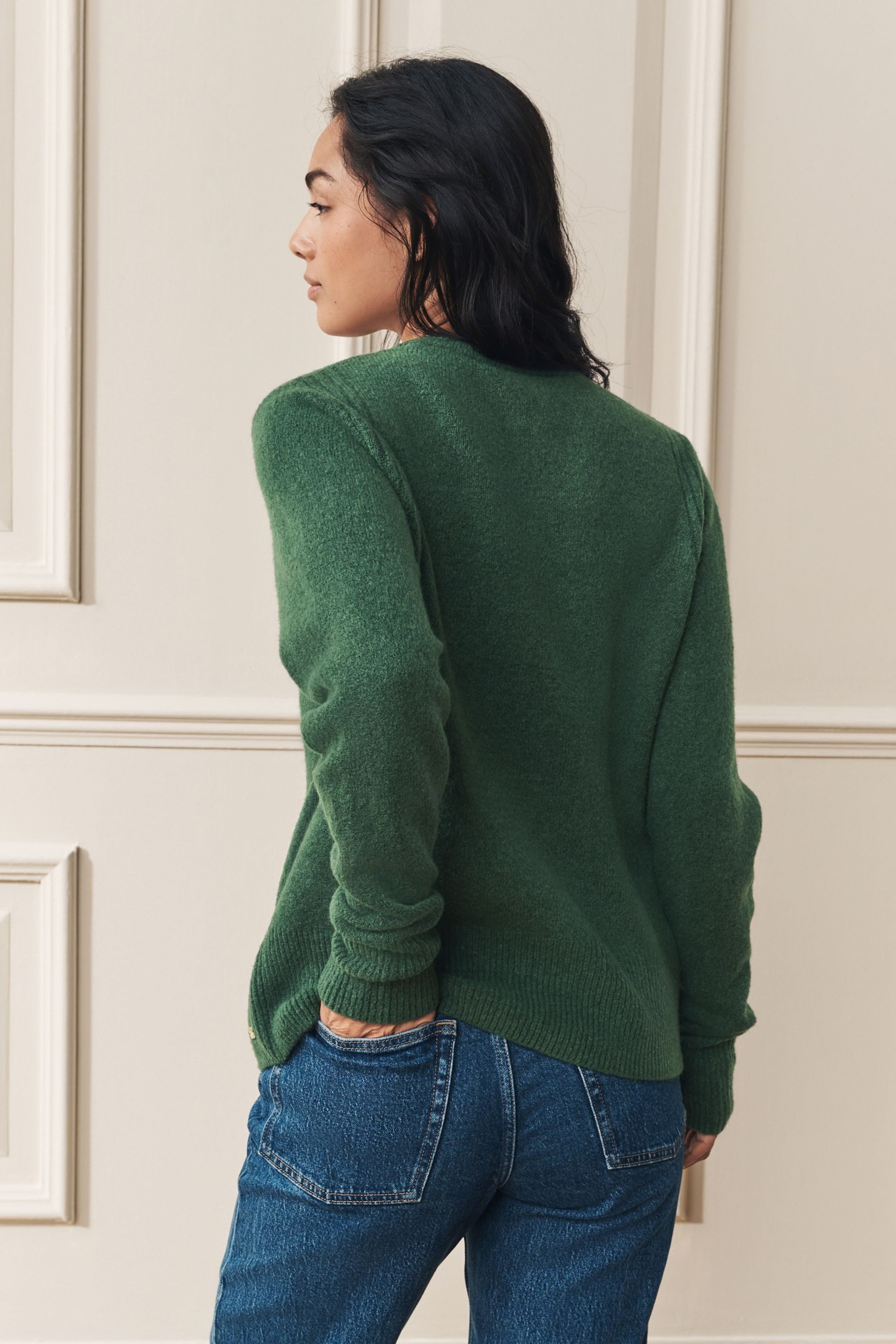 LAURA ASHLEY Rundhalspullover Laura Ashley Rundhalspullover mit Wollanteil (1-tlg)