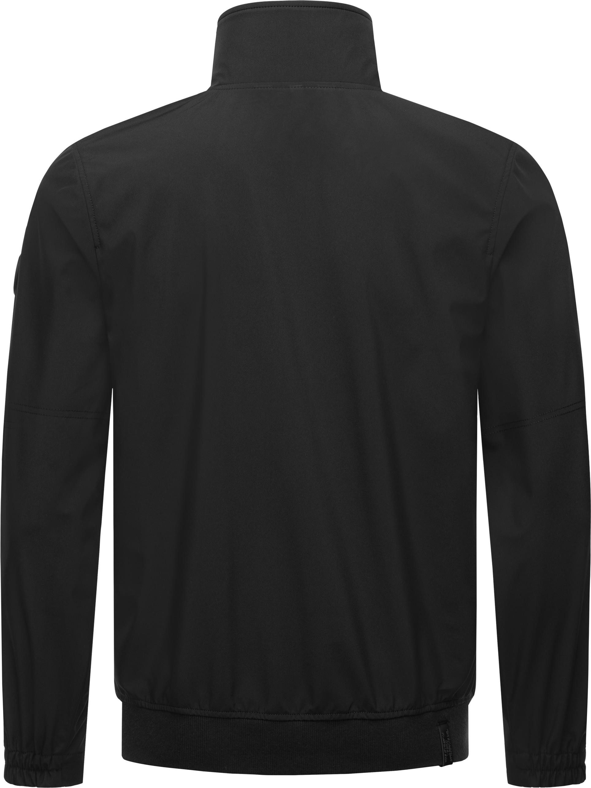 Ragwear Outdoorjacke Collwie wasserdichte Herren Übergangsjacke mit hohem Kragen