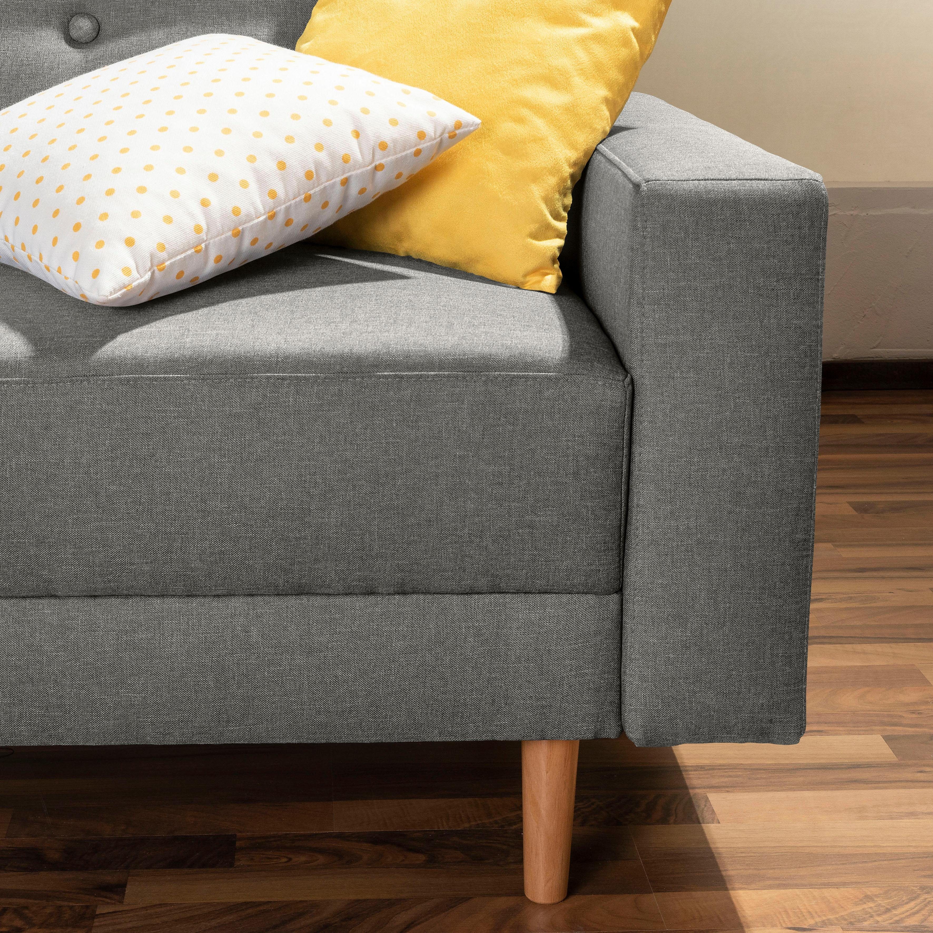 Max Winzer® Ecksofa Just Chill, Rückenverstellung, Stauraumhocker inklusive mit Schlafsofa Recamiere