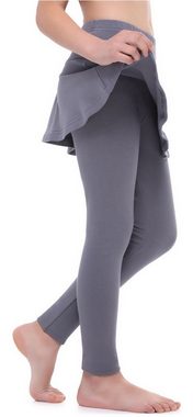 Merry Style Leggings Mädchen Lange Leggings aus Baumwolle mit Rock MS10-254 (1-tlg) elastischer Bund