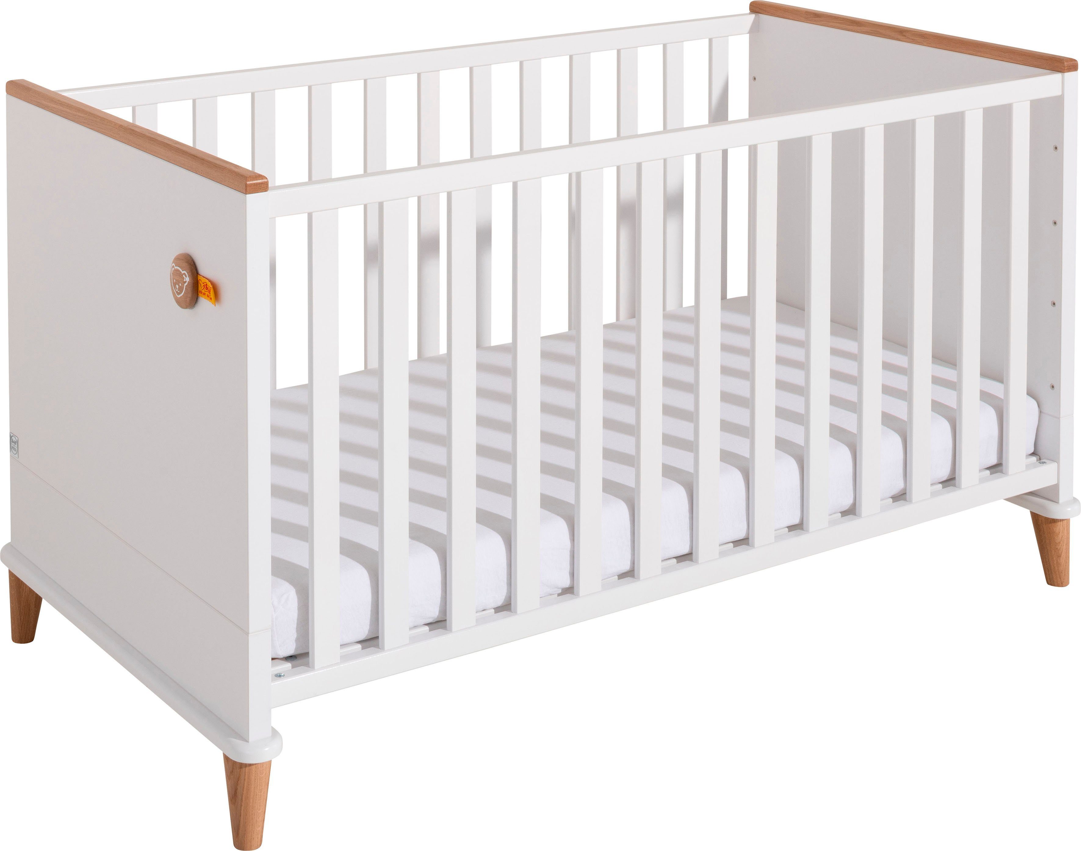 PAIDI Babymöbel-Set "Lotte & Fynn", Steiff by PAIDI, (4-St., Babybett, Wickelaufsatz und Wickelkommode, 2-türiger Schrank)