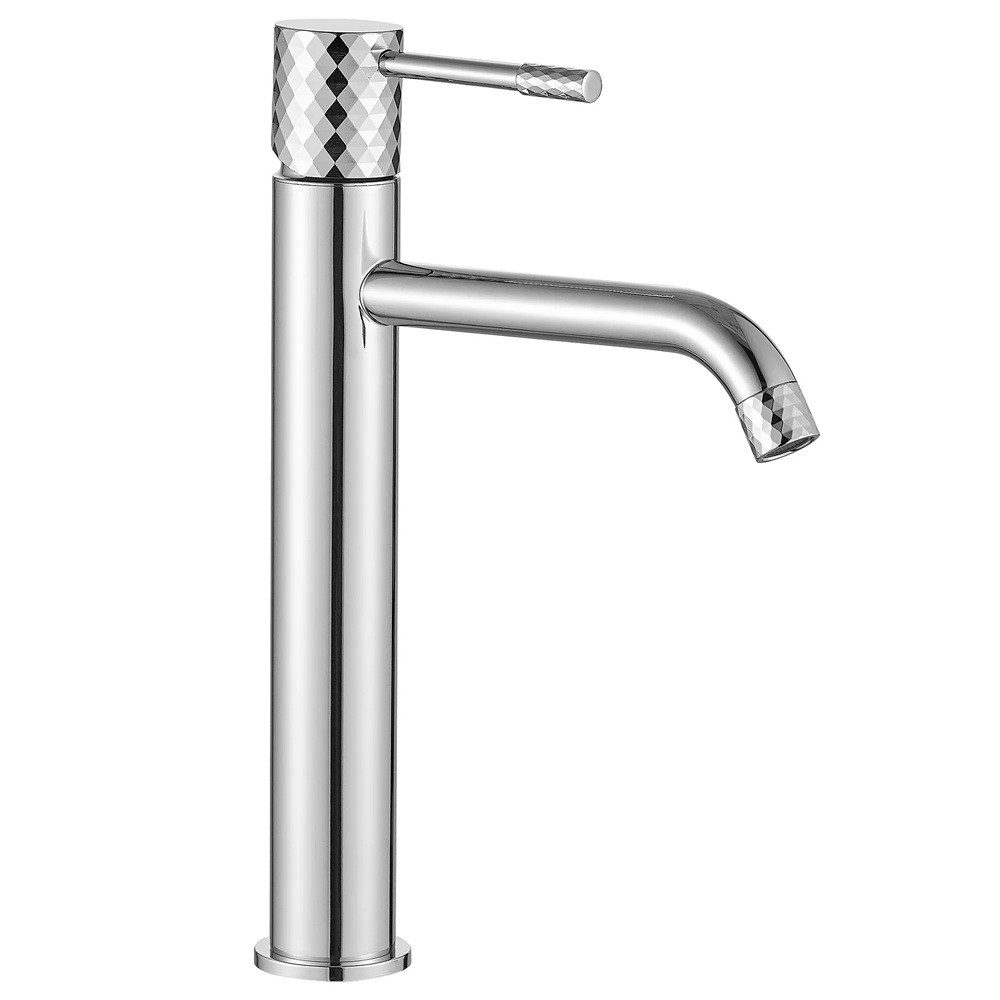 wohnwerk.idee Waschtischarmatur Waschbeckenarmatur Wasserhahn Gold Kupfer elegantes Diamant-Design