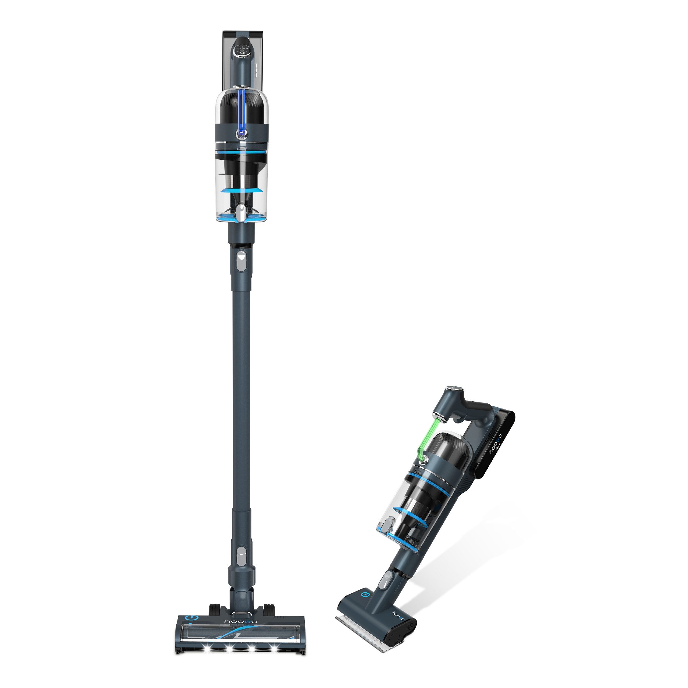 hoogo Akku-Stielstaubsauger S6+, 400,00 W, beutellos, 100min Laufzeit, für Всеrgiker, Tierhaare, Qualität aus Deutschland