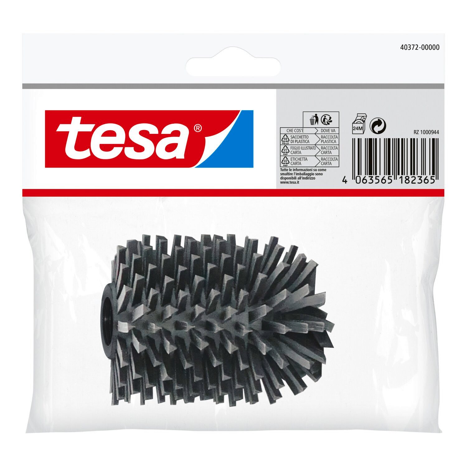 tesa WC-Reinigungsbürste tesa Єршики для унітазуkopf Silikon WC Ersatz Reinigungsbürstenkopf, Badezimmer, Gäste-WC, (Packung, 1-tlg), hygienisch tropffrei schnelltrocknend kratzfrei langlebig pflegeleicht