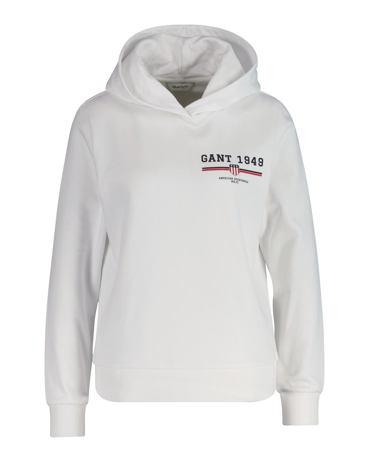 Gant Hoodie REG GRAPHIC HOODIE gerippte Abschlüsse, Kapuze ohne Kordel günstig online kaufen