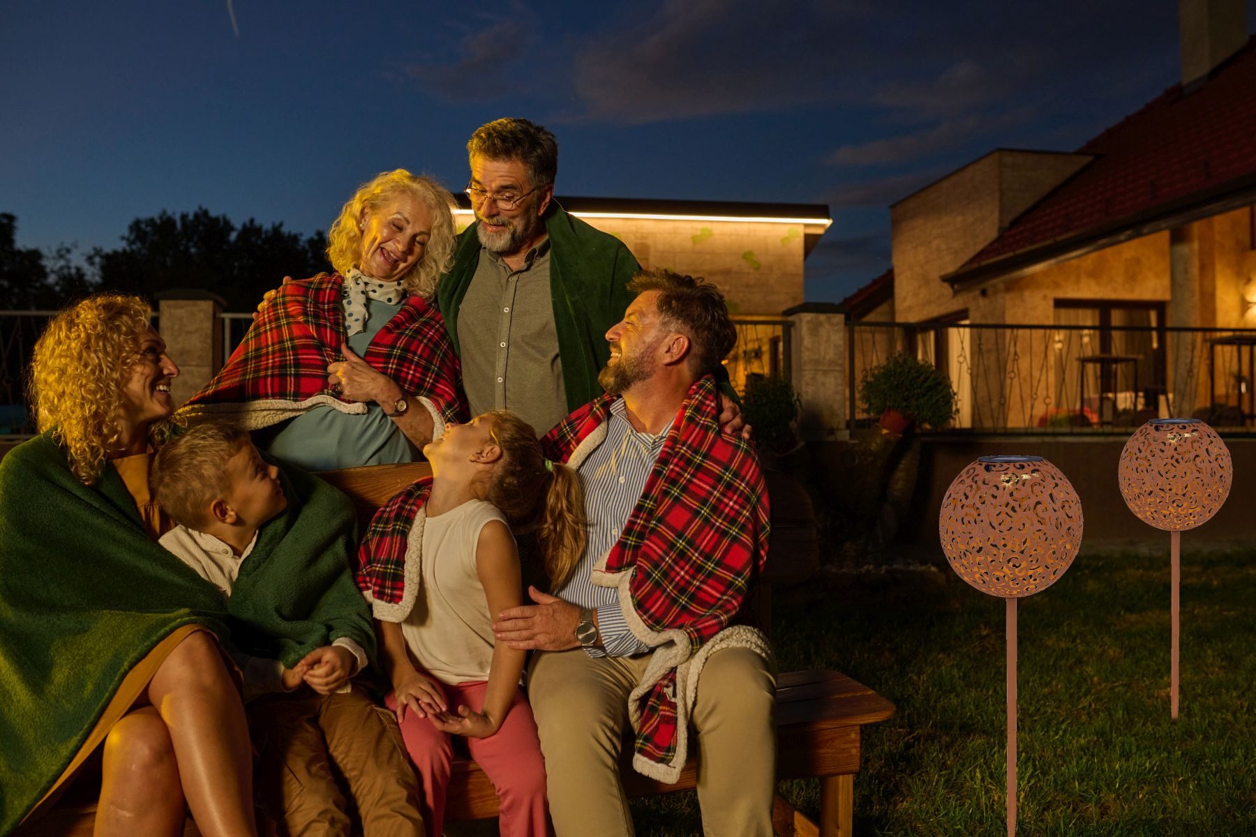 bmf-versand LED Solarleuchte Solarleuchten Garten Kugel Rost 2er Set Solarl günstig online kaufen