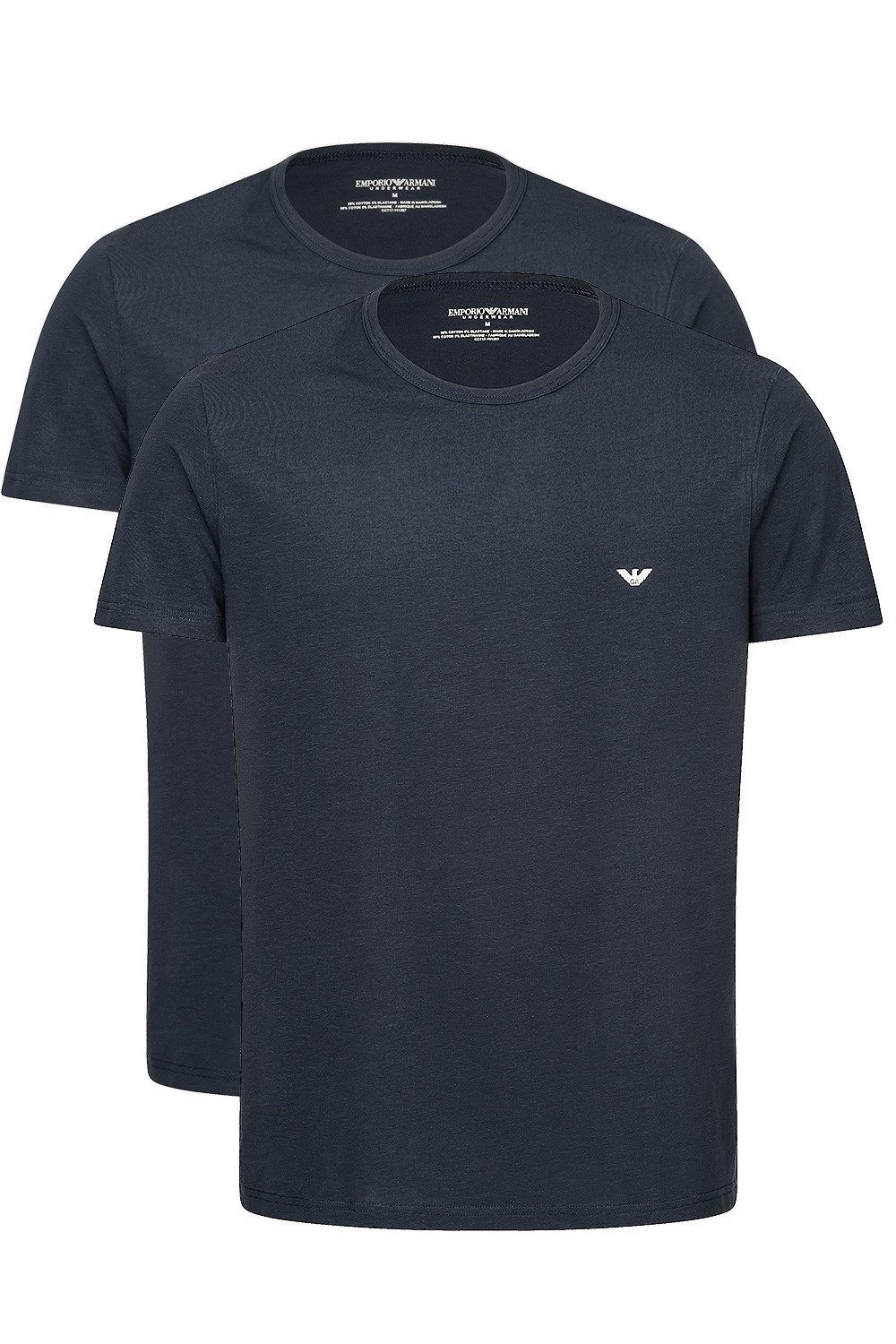 Emporio Armani Unterziehshirt CC717 Crew Neck (Packung, 2-St., 2er-Pack) Herren T-Shirt kurzer Arm
