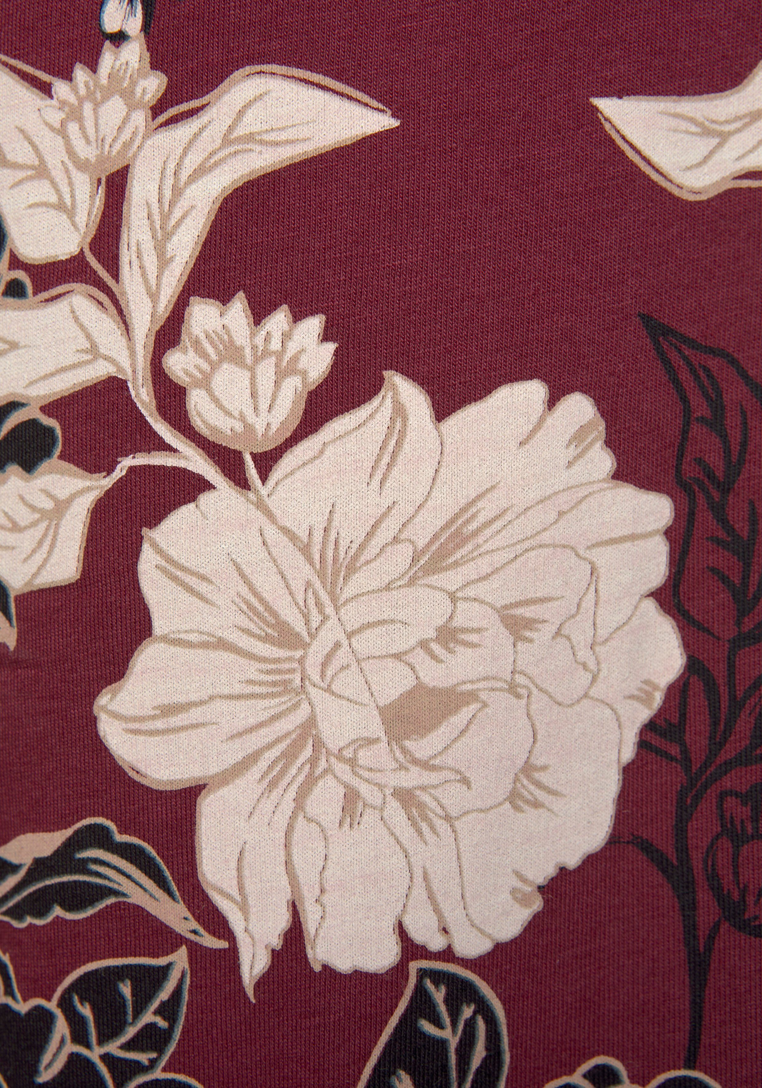 Form klassischer s.Oliver mit Blumenmuster (2 Pyjama Stück) 1 tlg., in