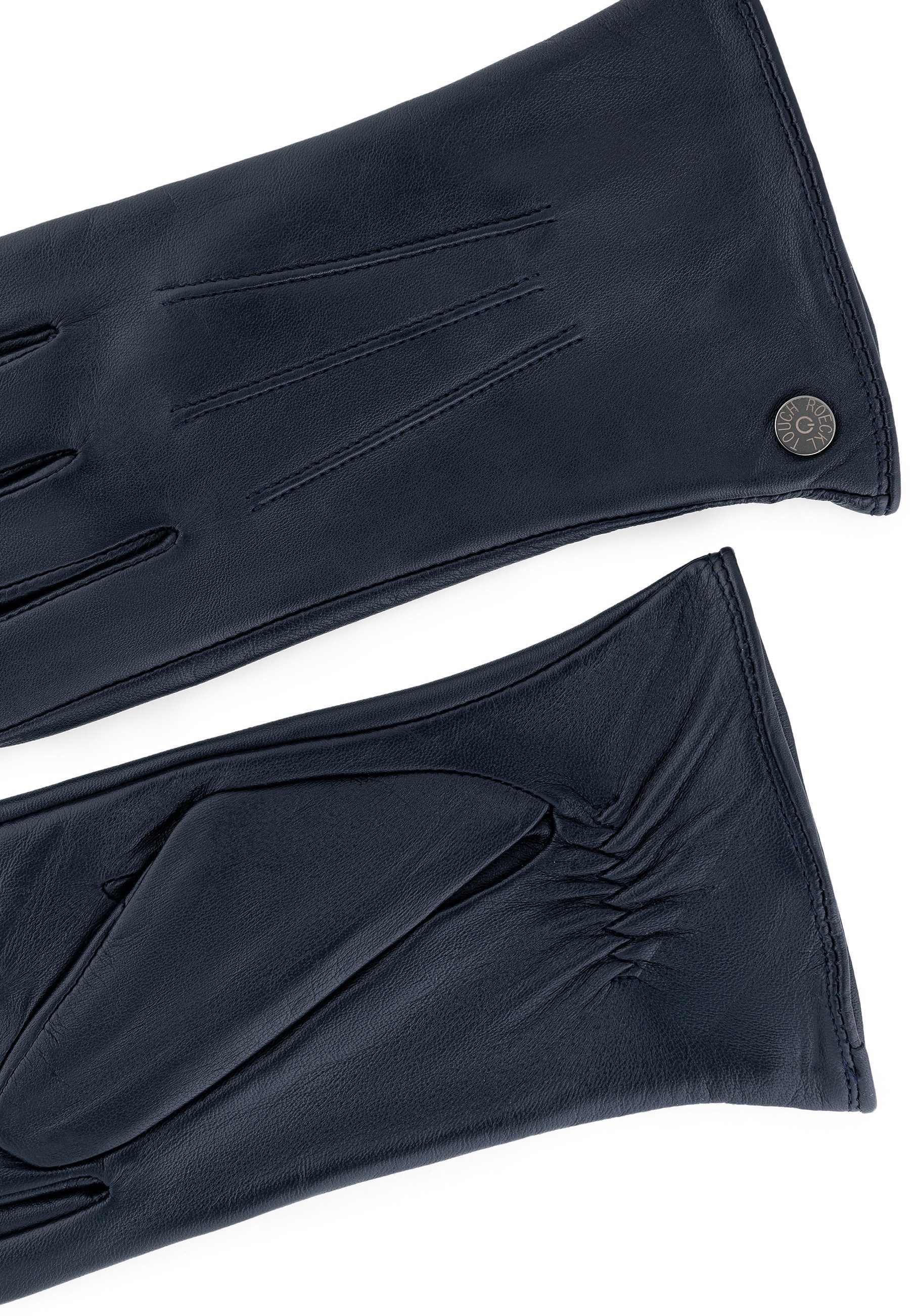 Roeckl Lederhandschuhe TALLINN TOUCH Fingerhandschuhe mit Aufnähten