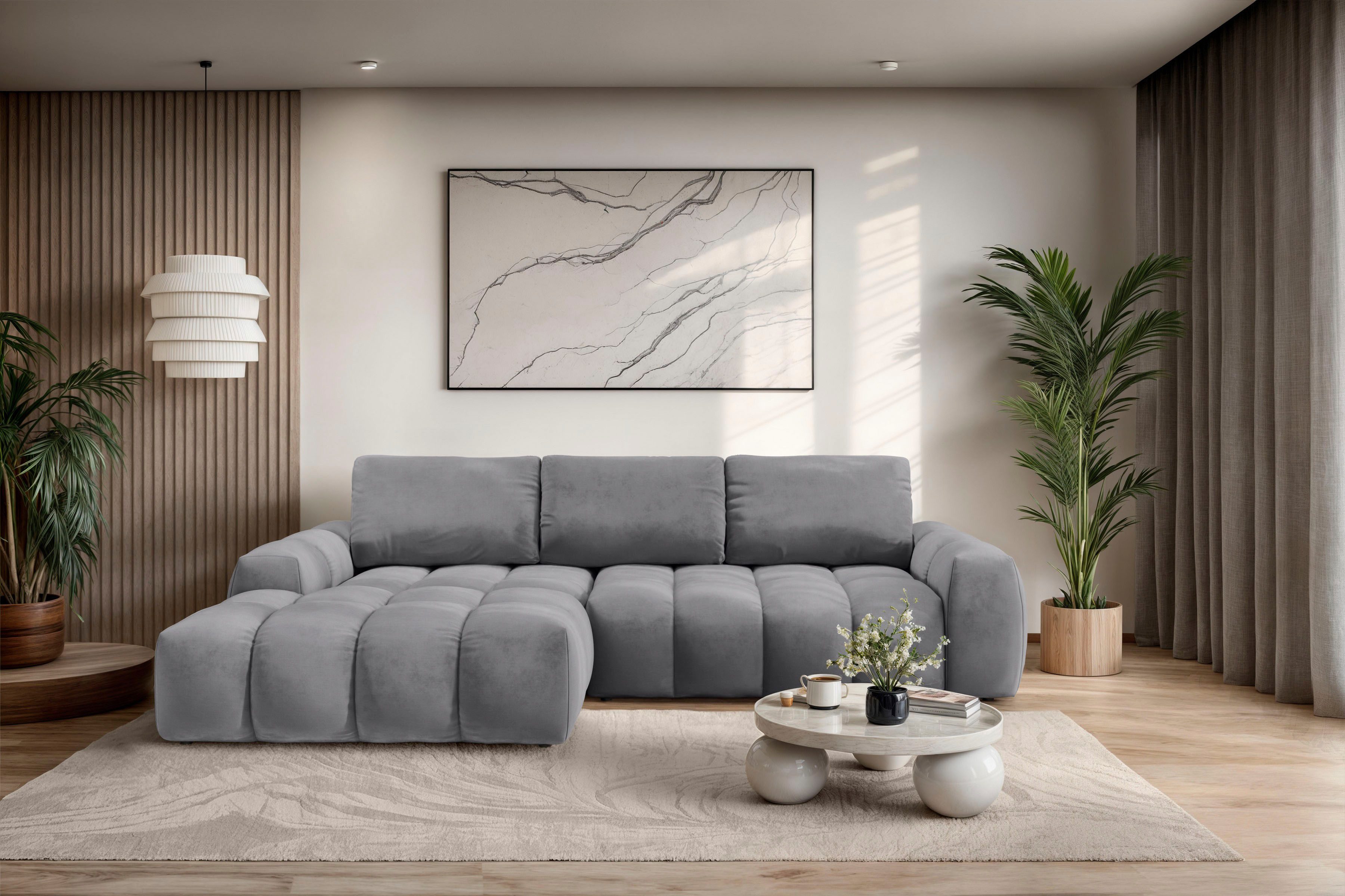 OTTO home Ecksofa AZITA klein optionale Schlafsofa mit Bettkasten, B/T/H: 2 günstig online kaufen