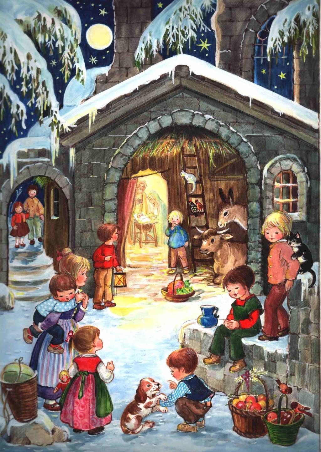 Richard Sellmer Verlag Adventskalender Adventskalender "Am Stall"