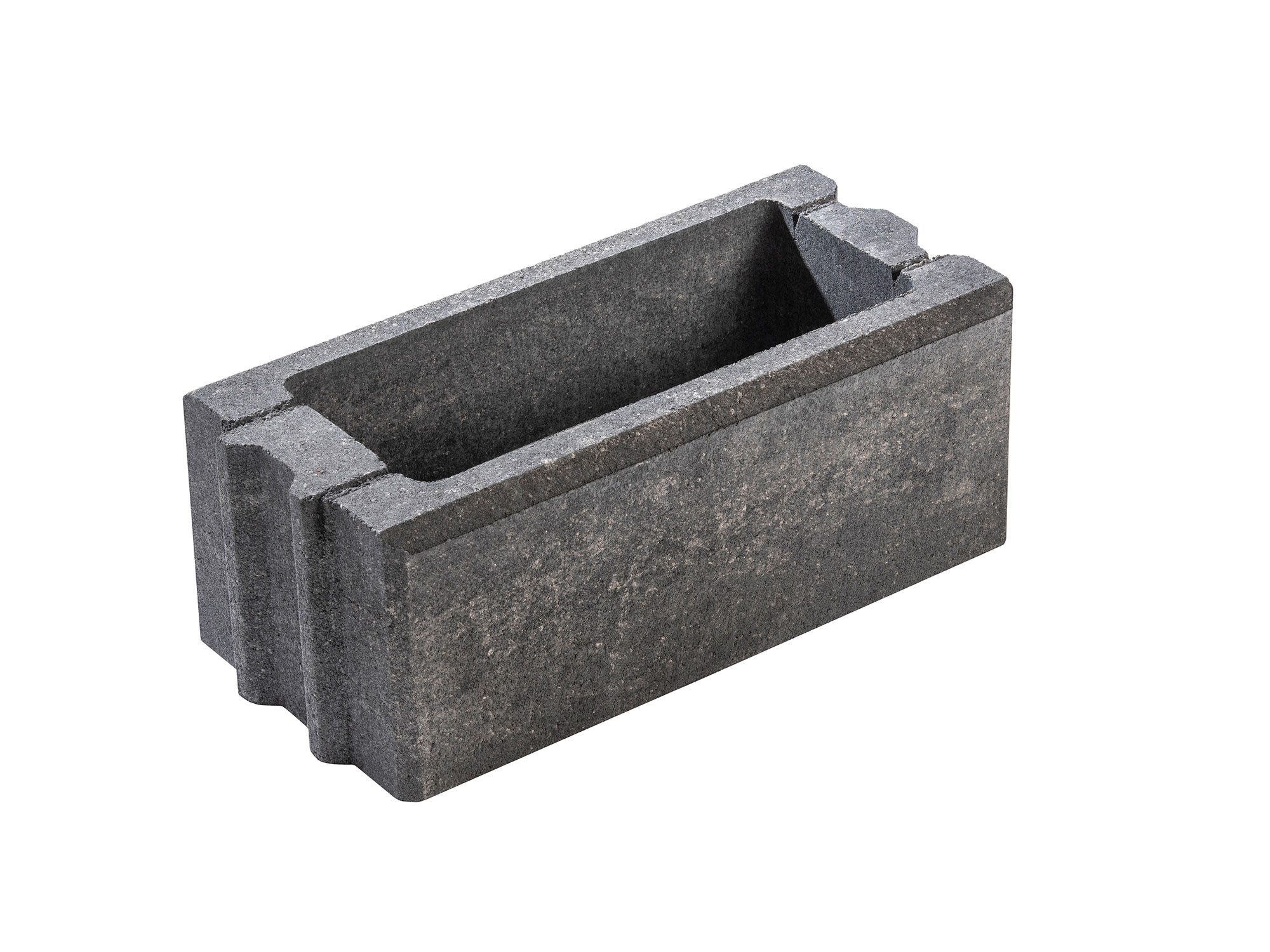 Diephaus Mauerstein GARDO WEIß-SCHWARZ NORMALSTEIN 50/25/20