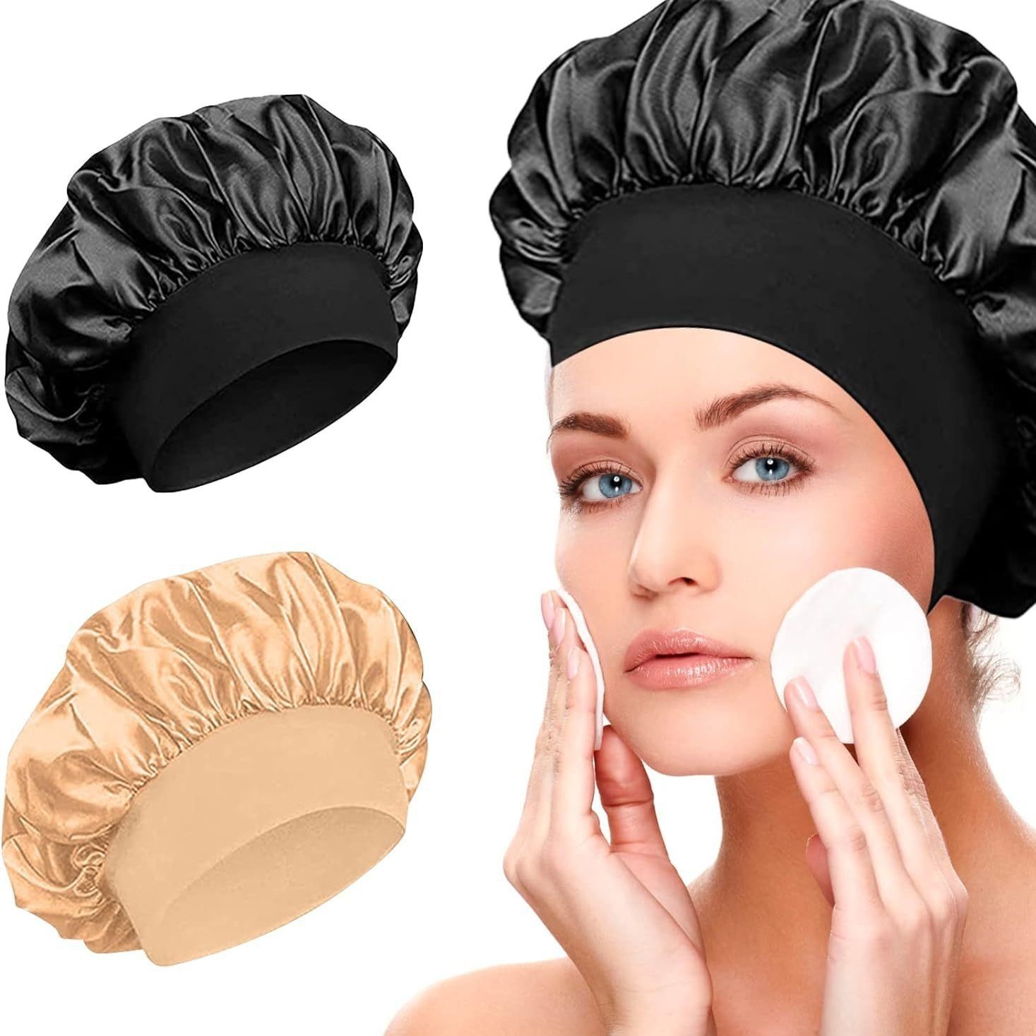 XDeer Kapuzenhandtuch 4 Stück Damen Haarhaube,Haarhaube, günstig online kaufen