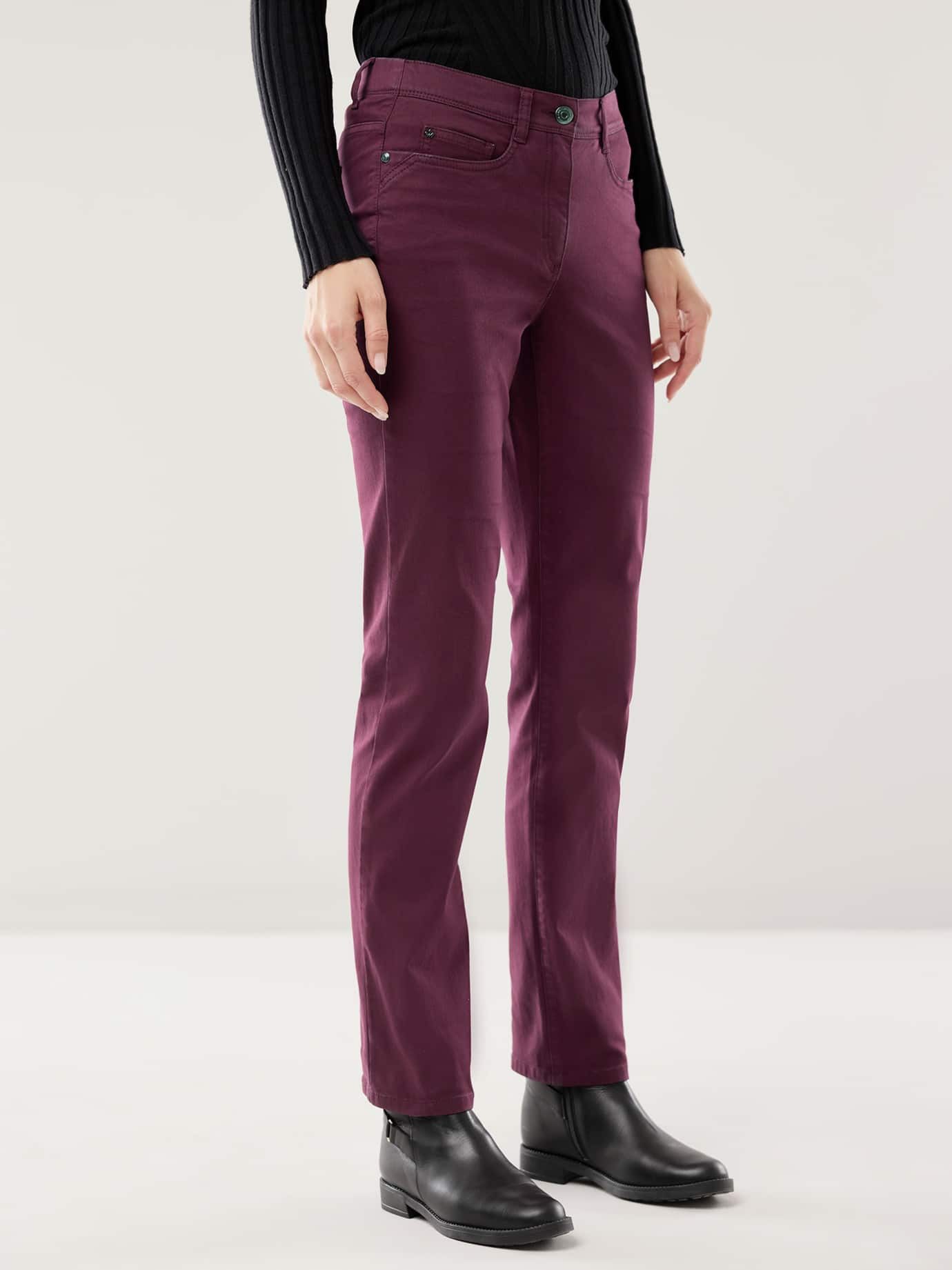 Walbusch Stretch-Jeans Damen Yoga-Jeans Ultrastretch Stretch-Jeans Comfort-Bund Regular fit, pflegeleicht, atmungsaktiv, Kurzgröße