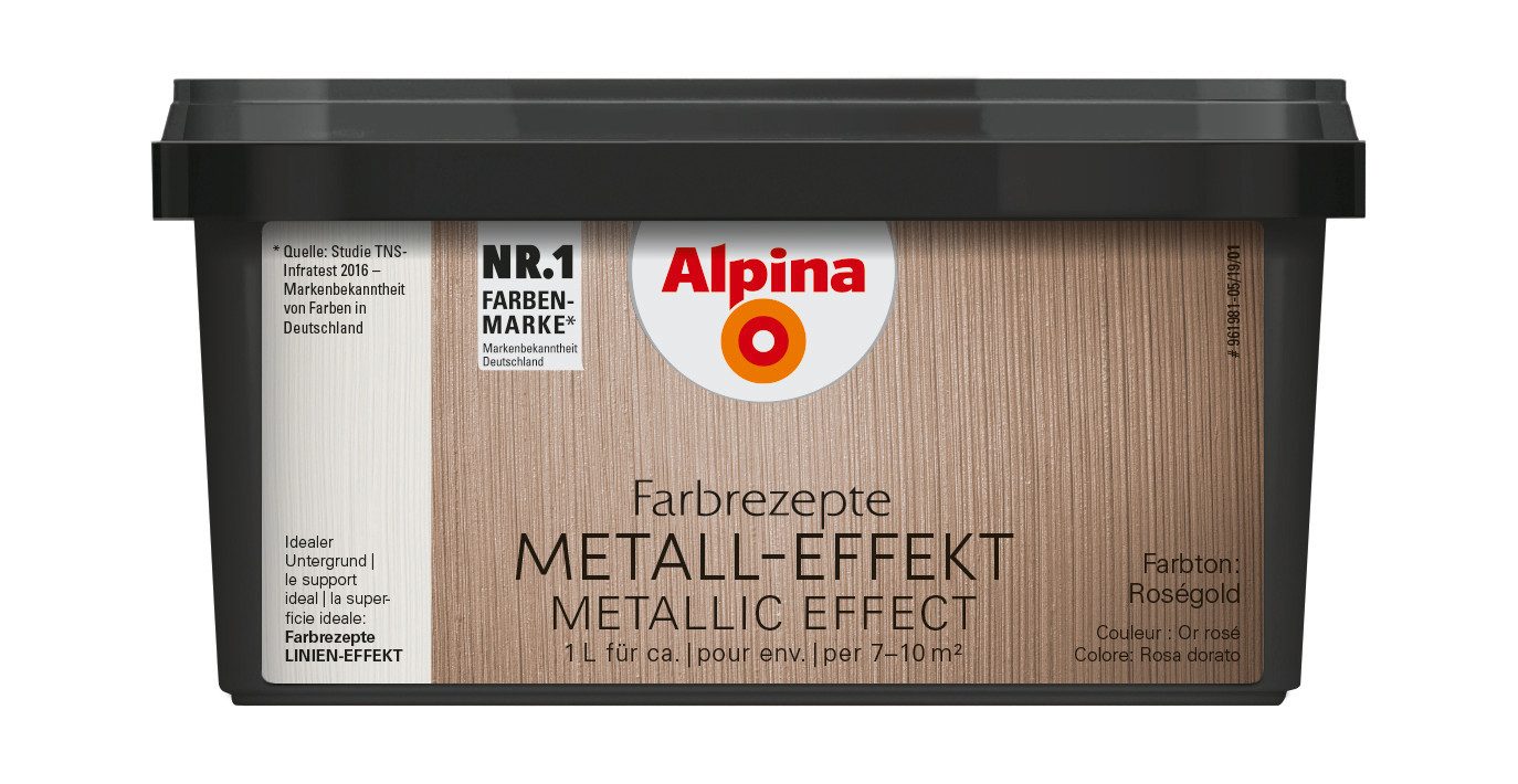 Wandfarbe Farbrezepte METALL-EFFEKT 1 Liter
