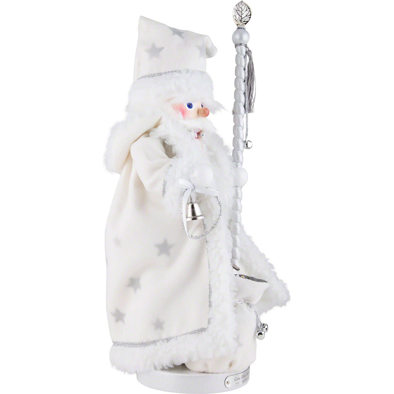 Steinbach Volkskunst GmbH Nussknacker Weihnachtsmann "Cozy Silver Bell Santa" (58cm) Nussknacker von Steinba