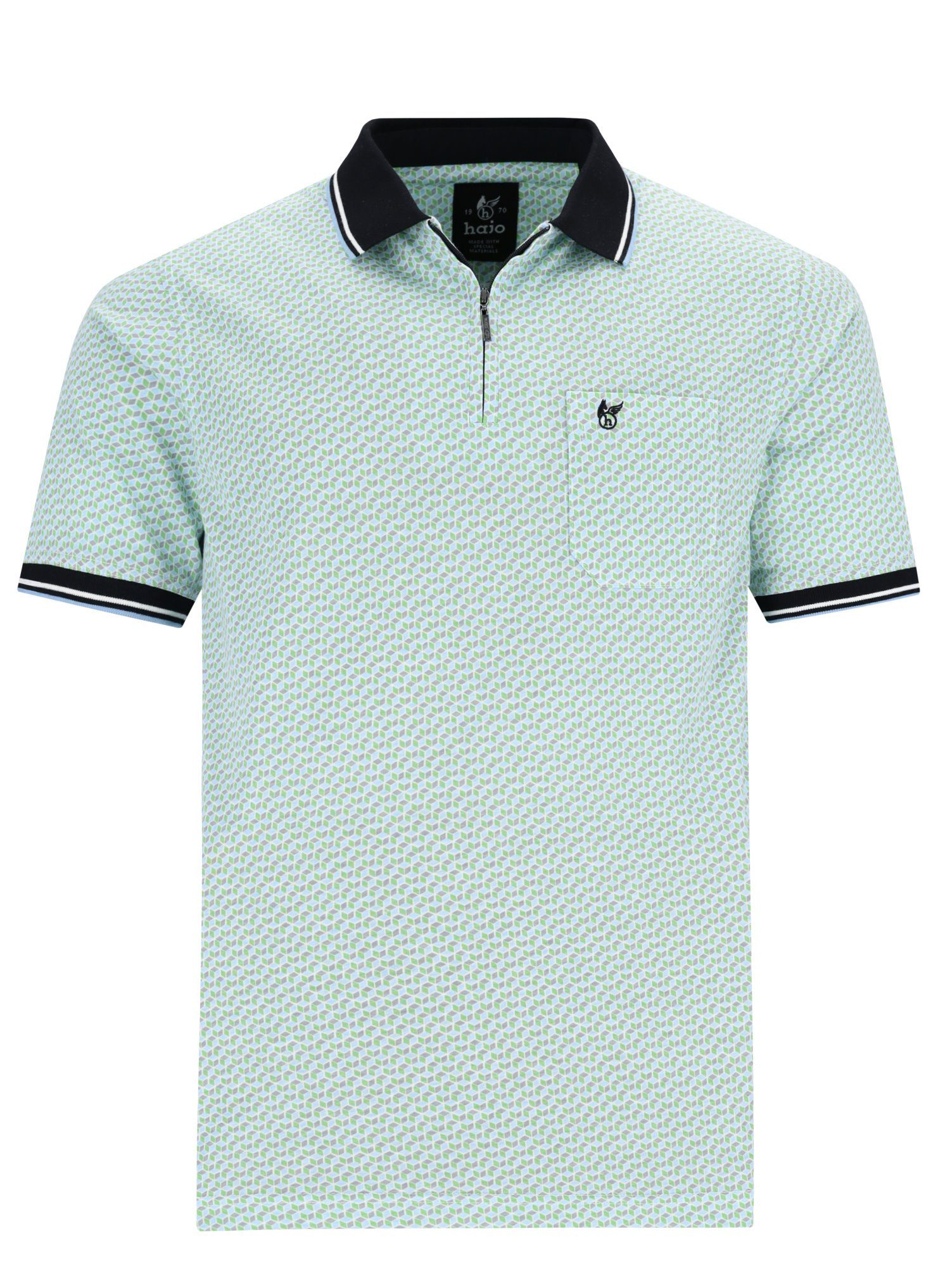 Hajo Poloshirt Herren Polo Shirt (1-tlg) Stay Fresh Bügelfrei Atmungsaktiv