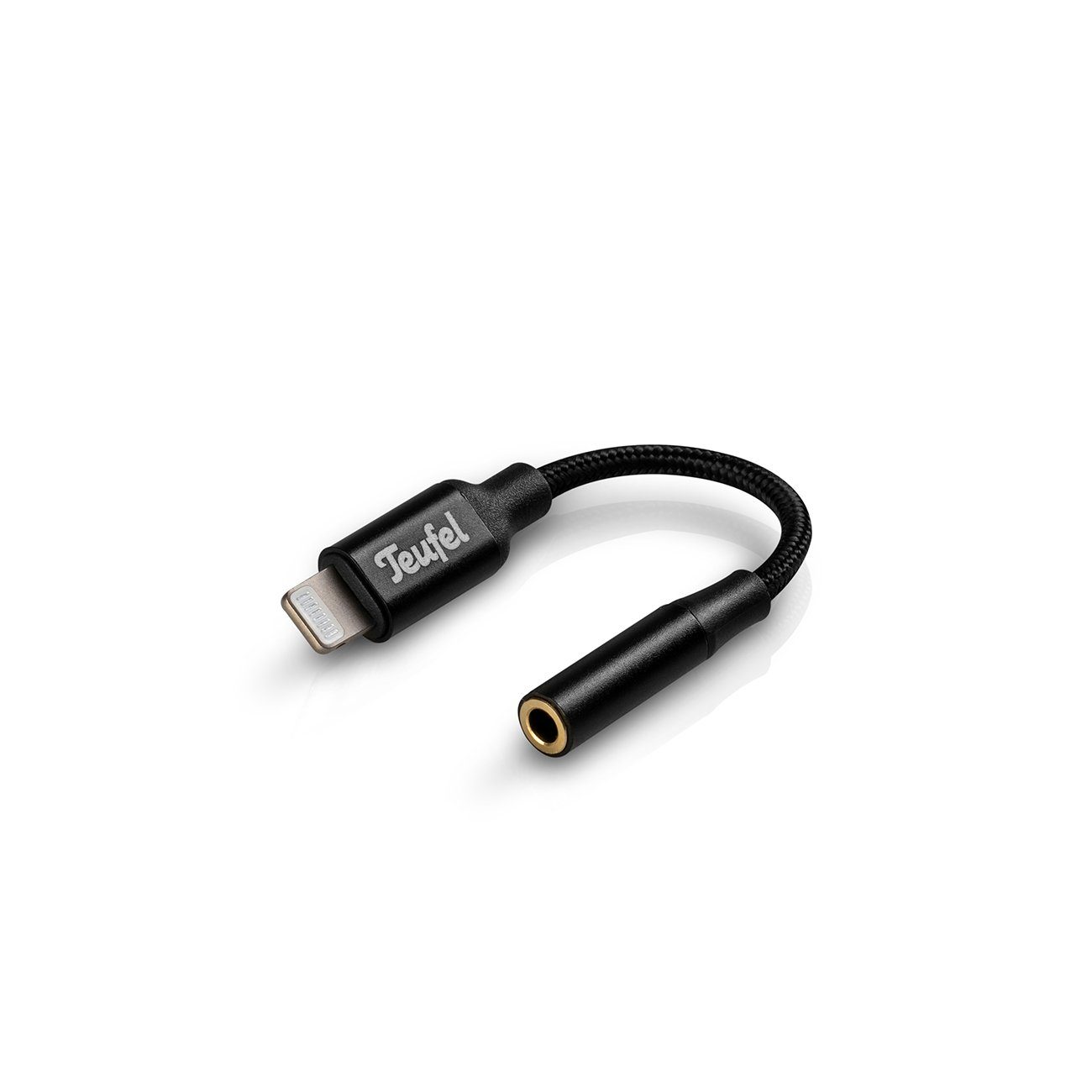 Teufel Lightning auf Kopfhöreranschluss Adapter Audio-Kabel, (10.5 cm)