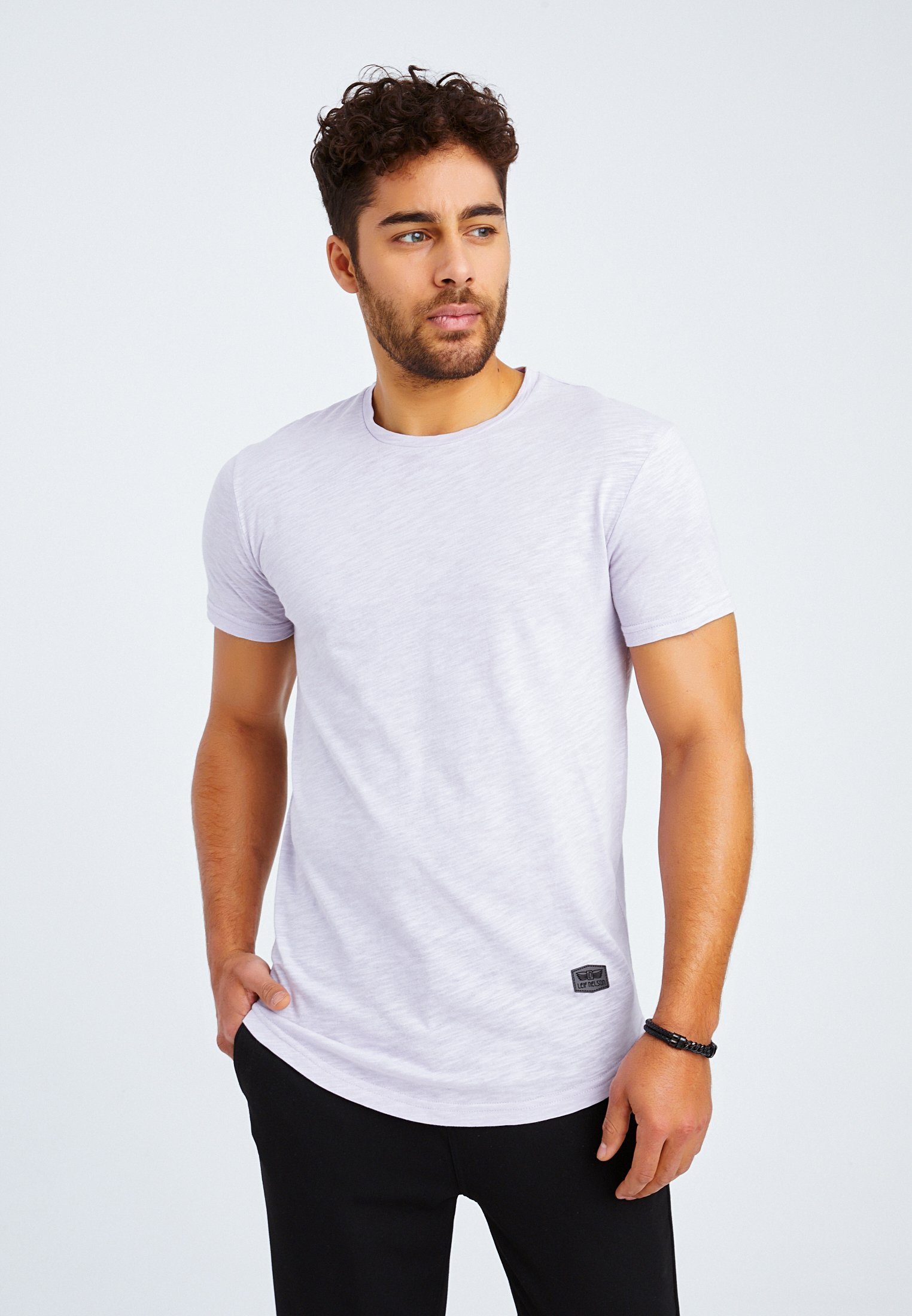 Leif Nelson T Shirt Herren T Shirt Rundhals LN 8312