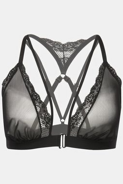 Ulla Popken Bustier Bralette Mesh Frontverschluss