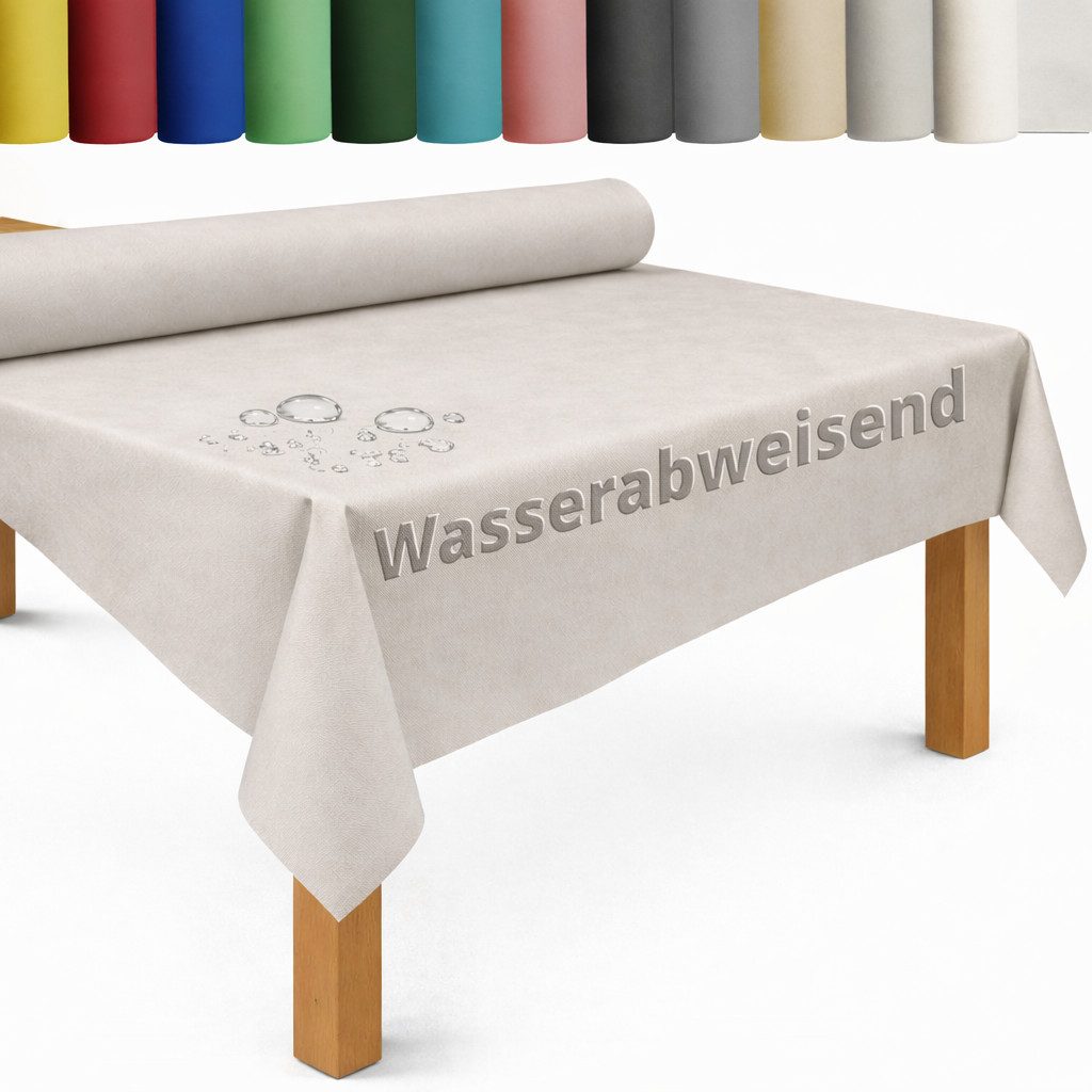 DecoHomeTextil Heimtextilmanufaktur Tischdecke Rolle Vliesstoff Tischläufer Vlies wasserabweisend