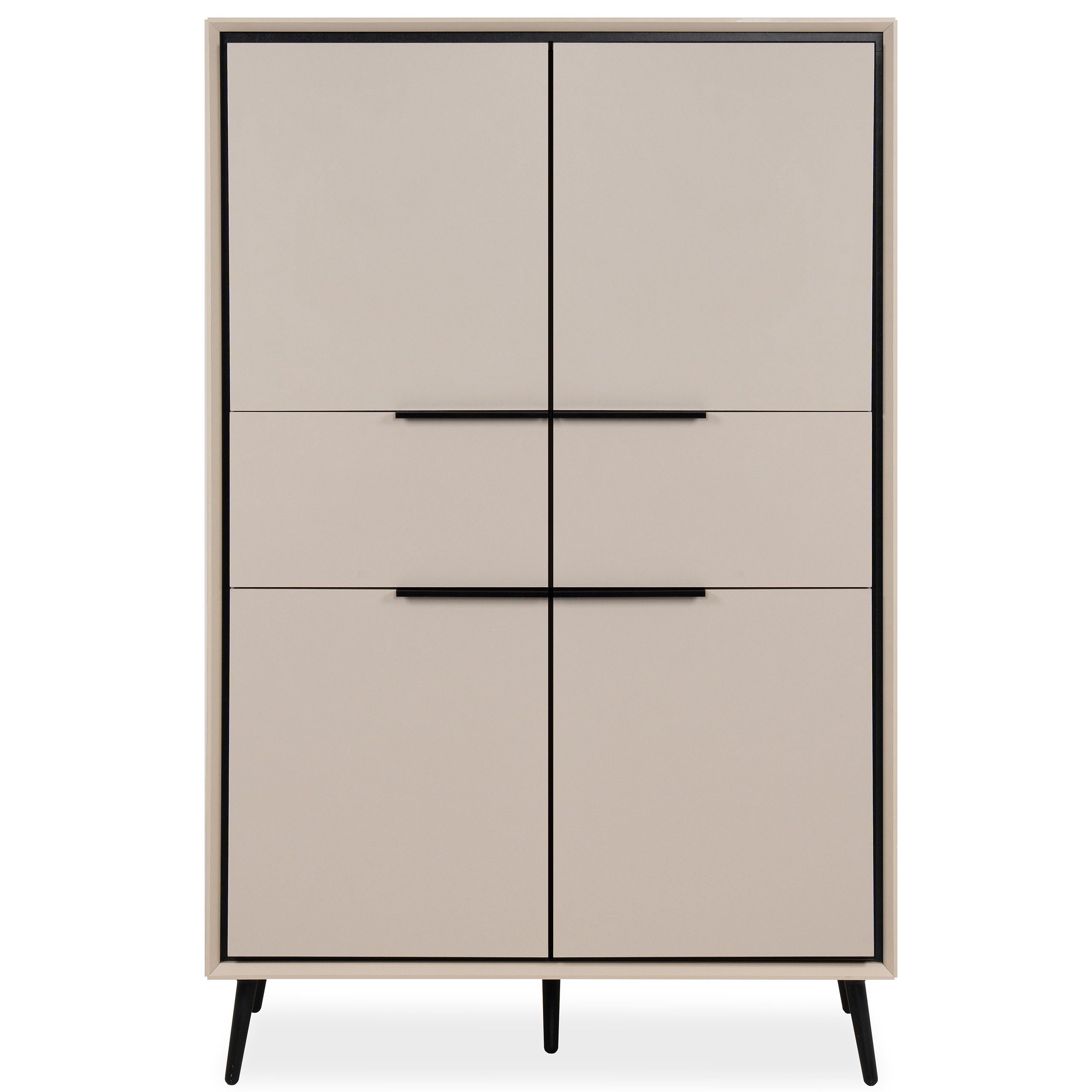 Newroom Highboard Serano, Kommode Sideboard Anrichte für Wohnzimmer Flur Sc günstig online kaufen
