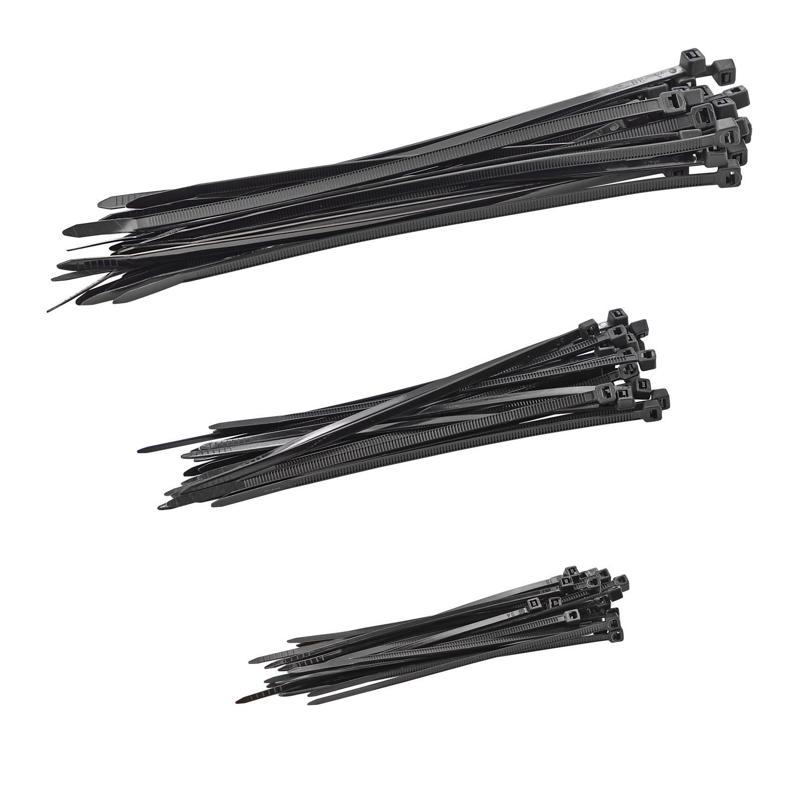 KesTek Kabelbinder Kabelbinder Sortiment 75 tlg. schwarz