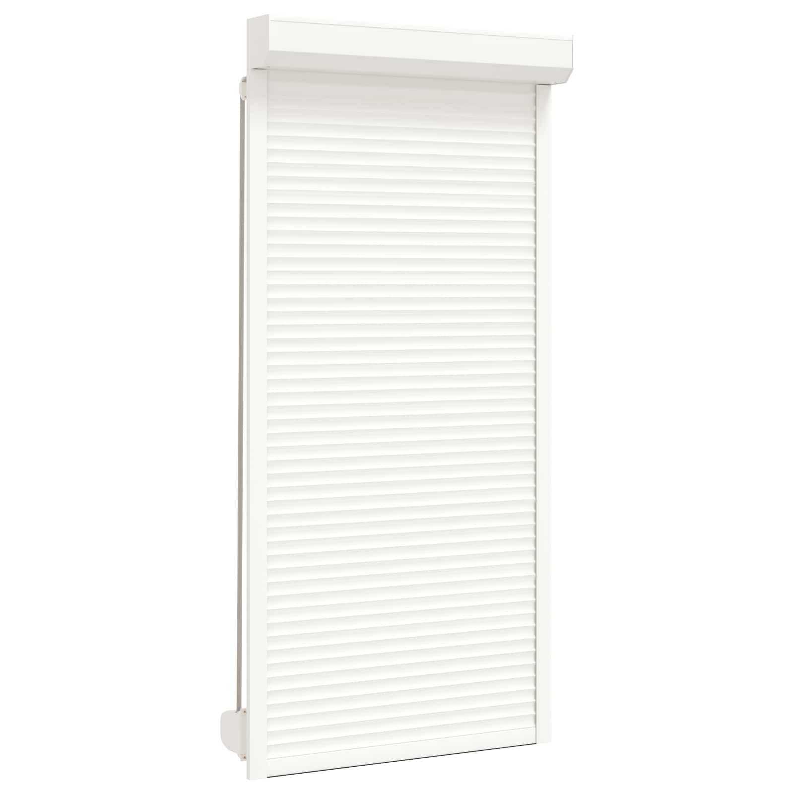 vidaXL Fensterladen Rollladen Weiß 100 x 210 cm Aluminium und Polyurethan, BxH: 14x210 cm, (1-St)