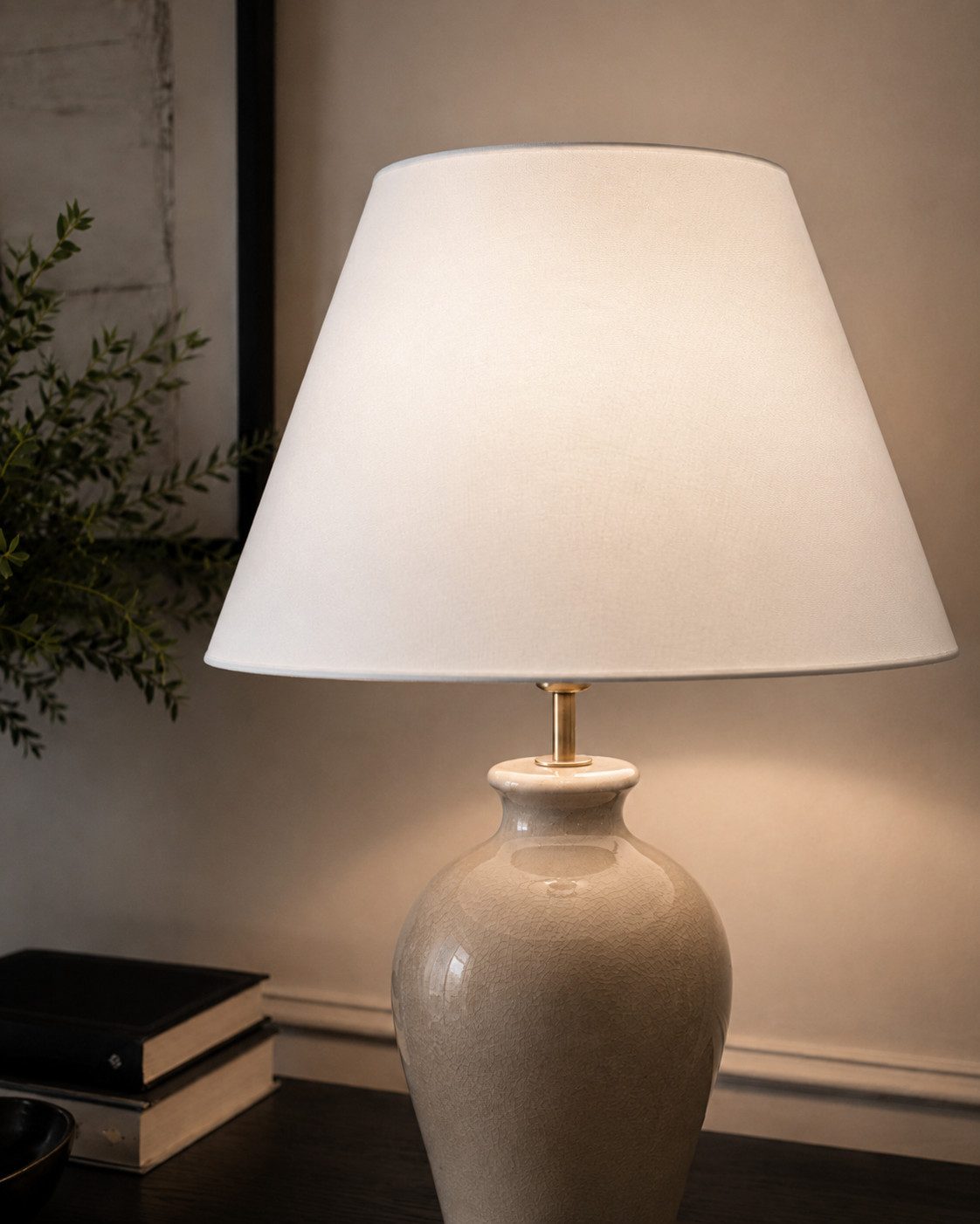 Signature Home Collection Lampenschirm Lampenschirm Stoff Chintz handgefertigt 40 cm, Lampenschirm in Stoff, durchscheinend
