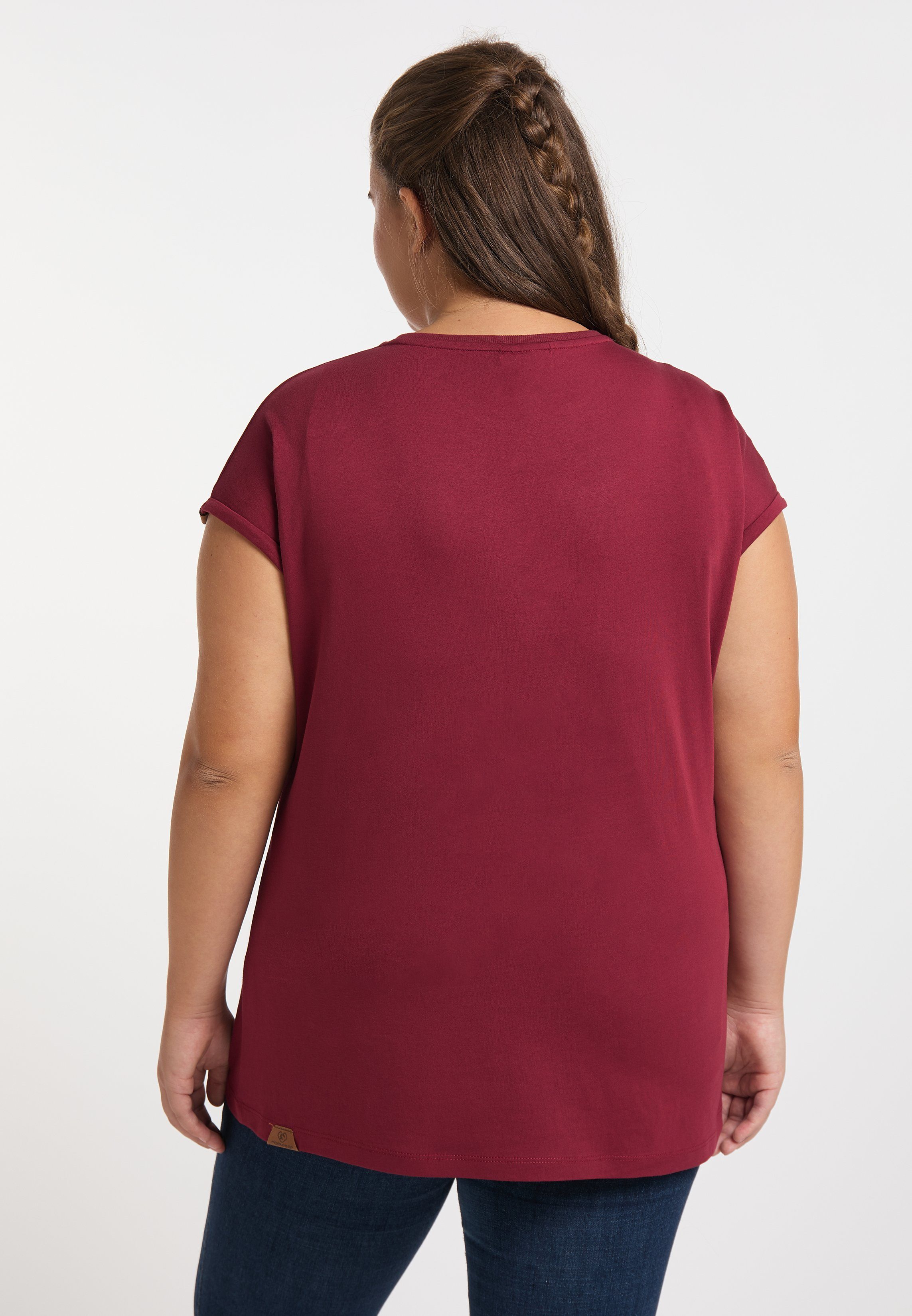 Nachhaltige WINE T-Shirt & Mode RED Ragwear Vegane PLUS DIONE