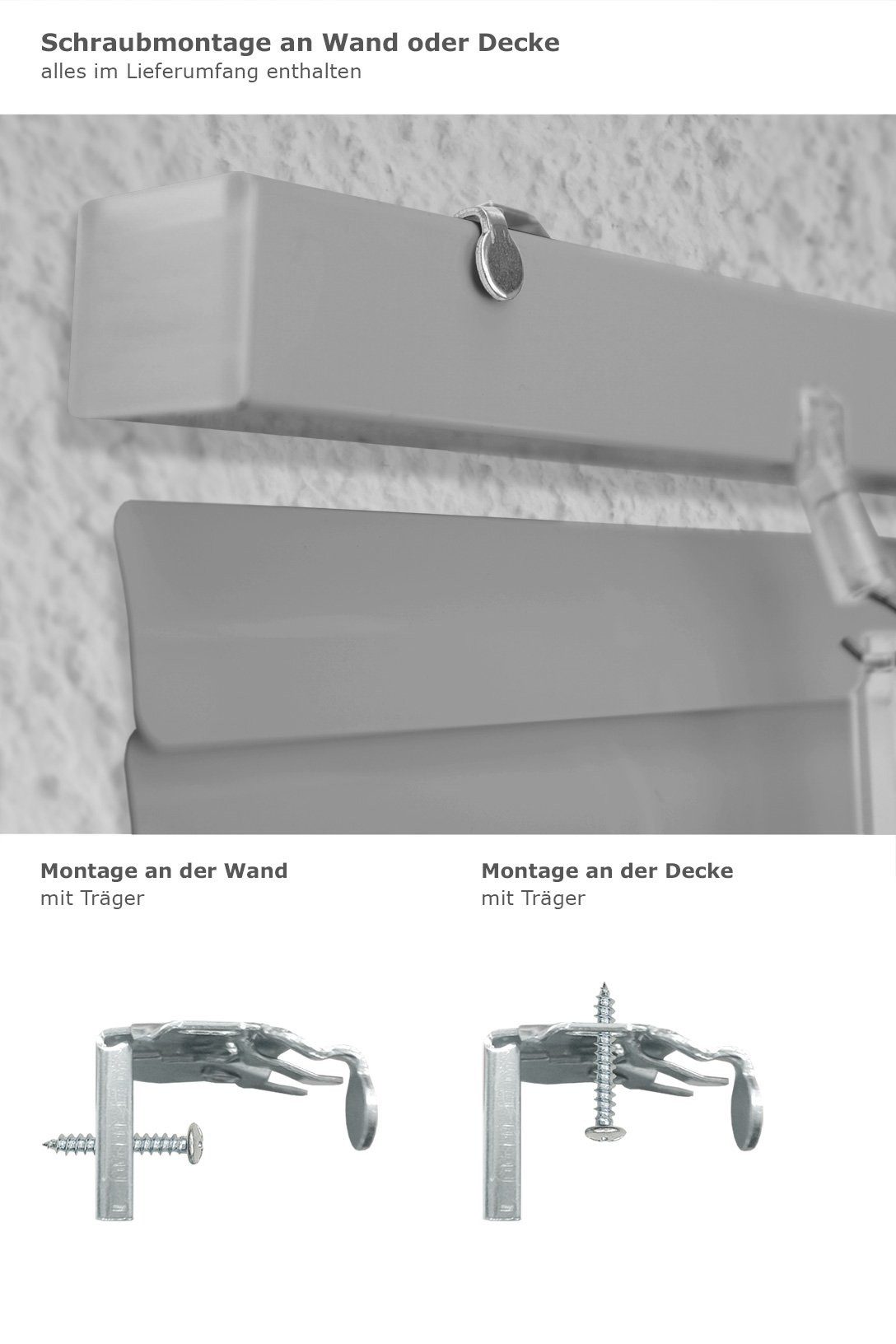 LYSEL® Jalousie alu 25mm, HxB 130x40cm