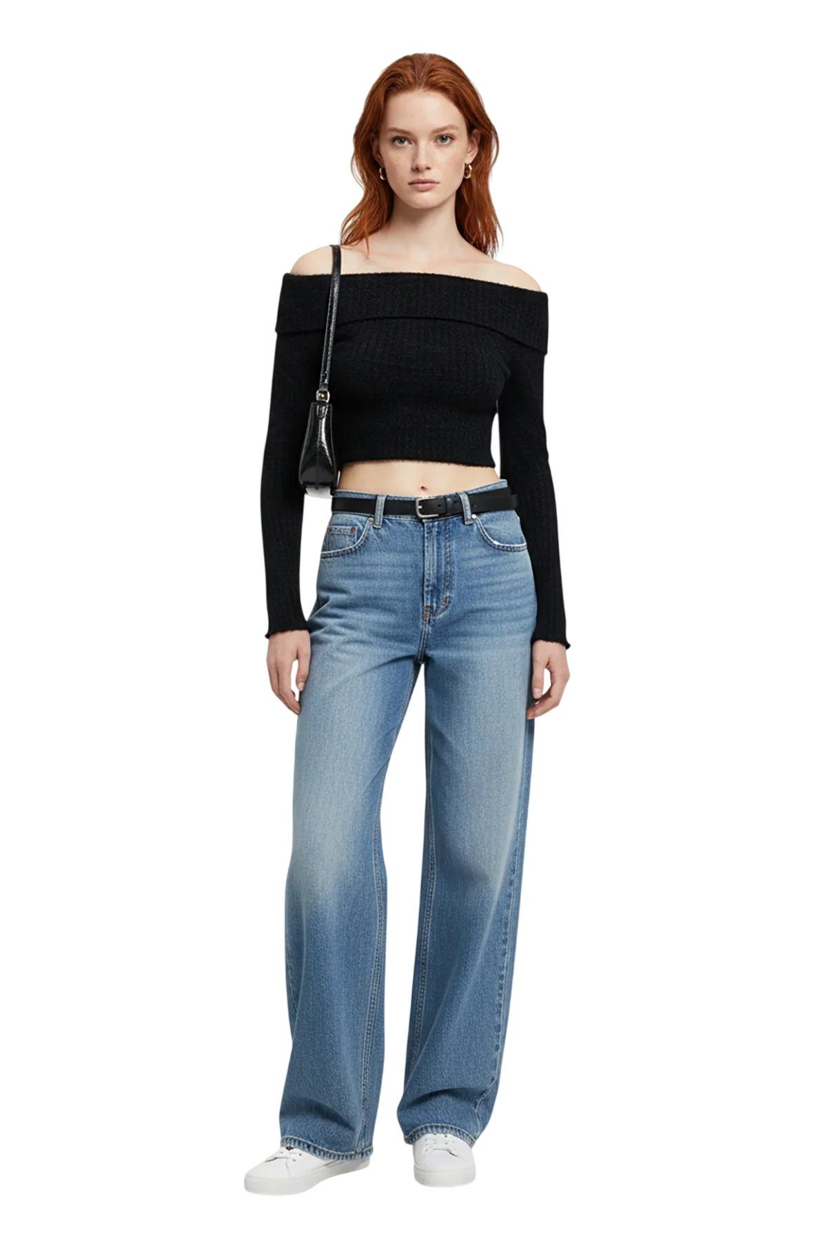 Alexa Dash Blusentop Crop-Strickbluse