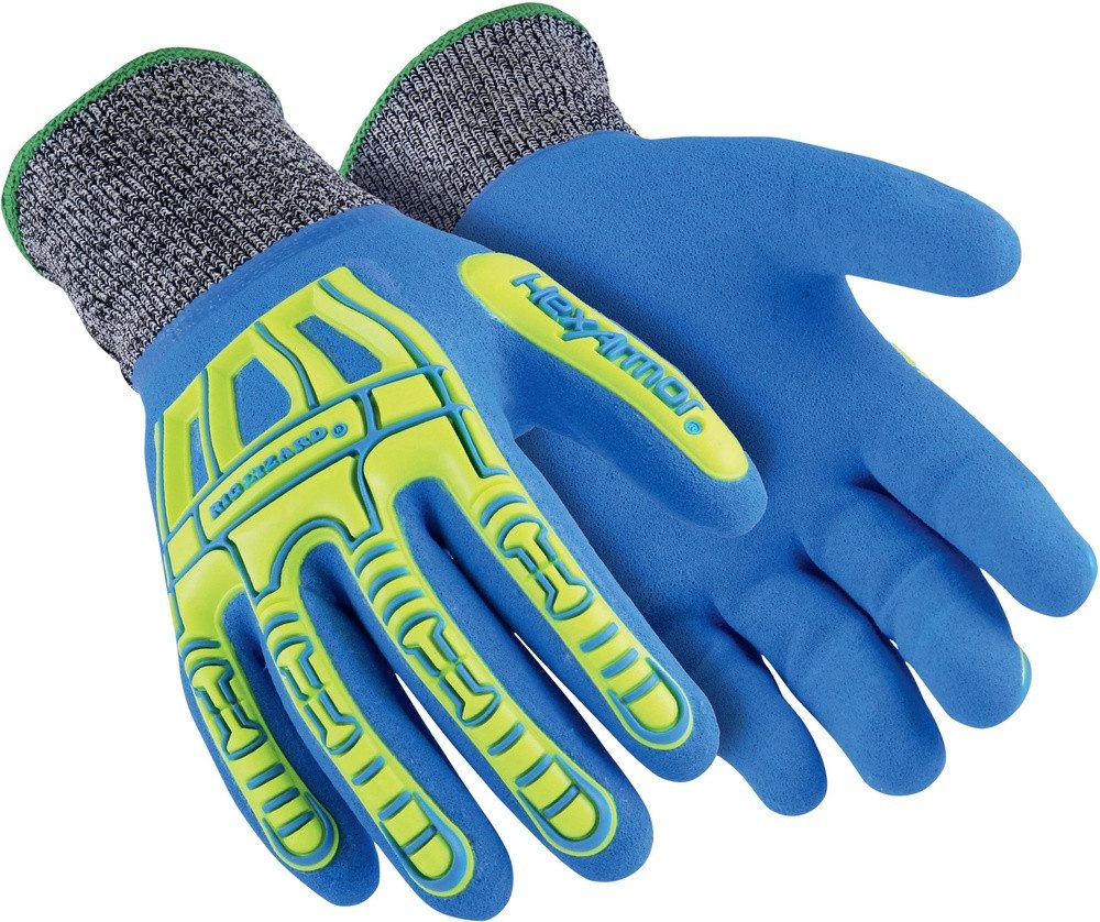 Arbeitshandschuh-Set Schutzhandschuh Hexarmor Rig Lizard 7102