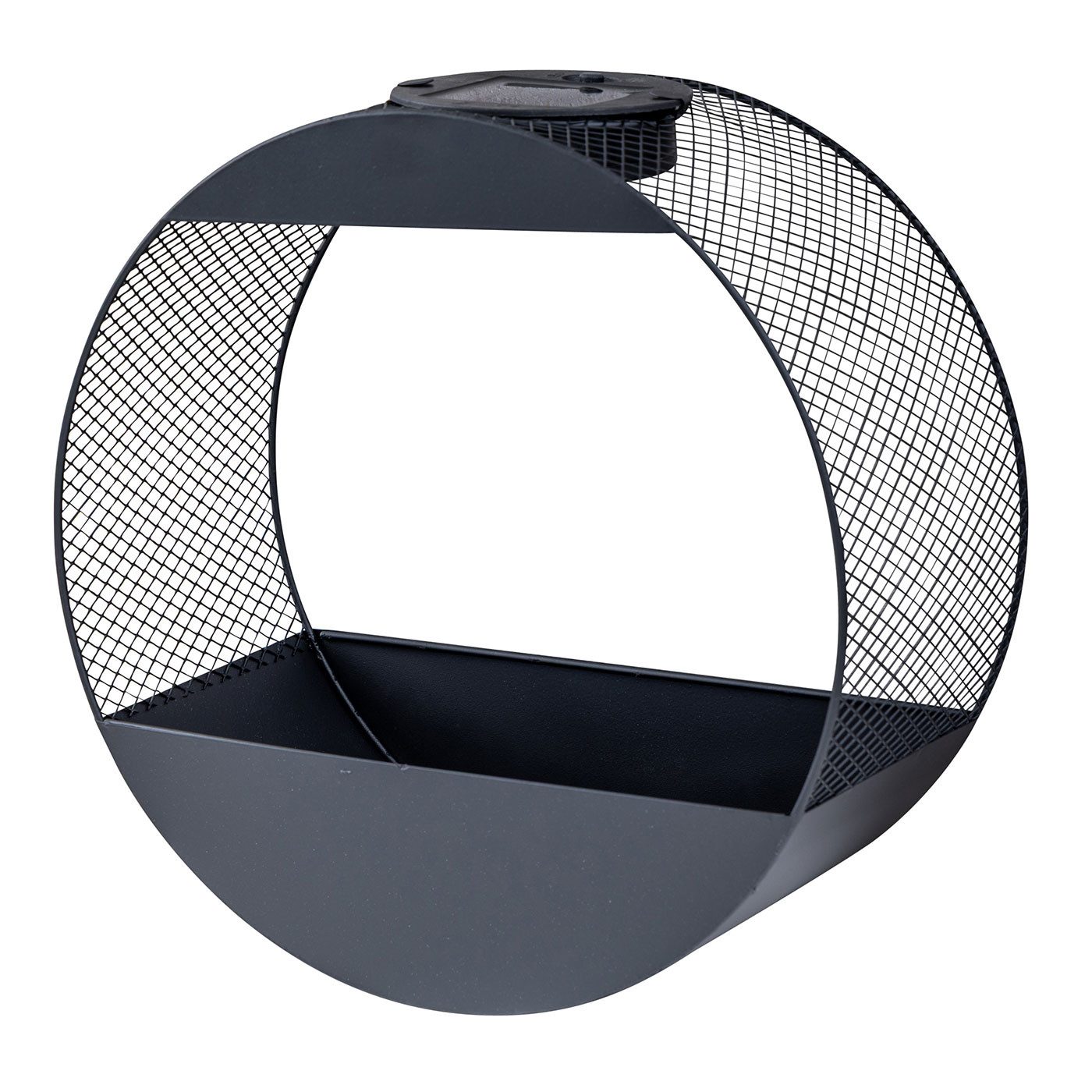 Levandeo® LED Solarleuchte Solar Wandlampe Blumentopf Metall Schwarz - LED Gartenleuchte Industri, warmweiß