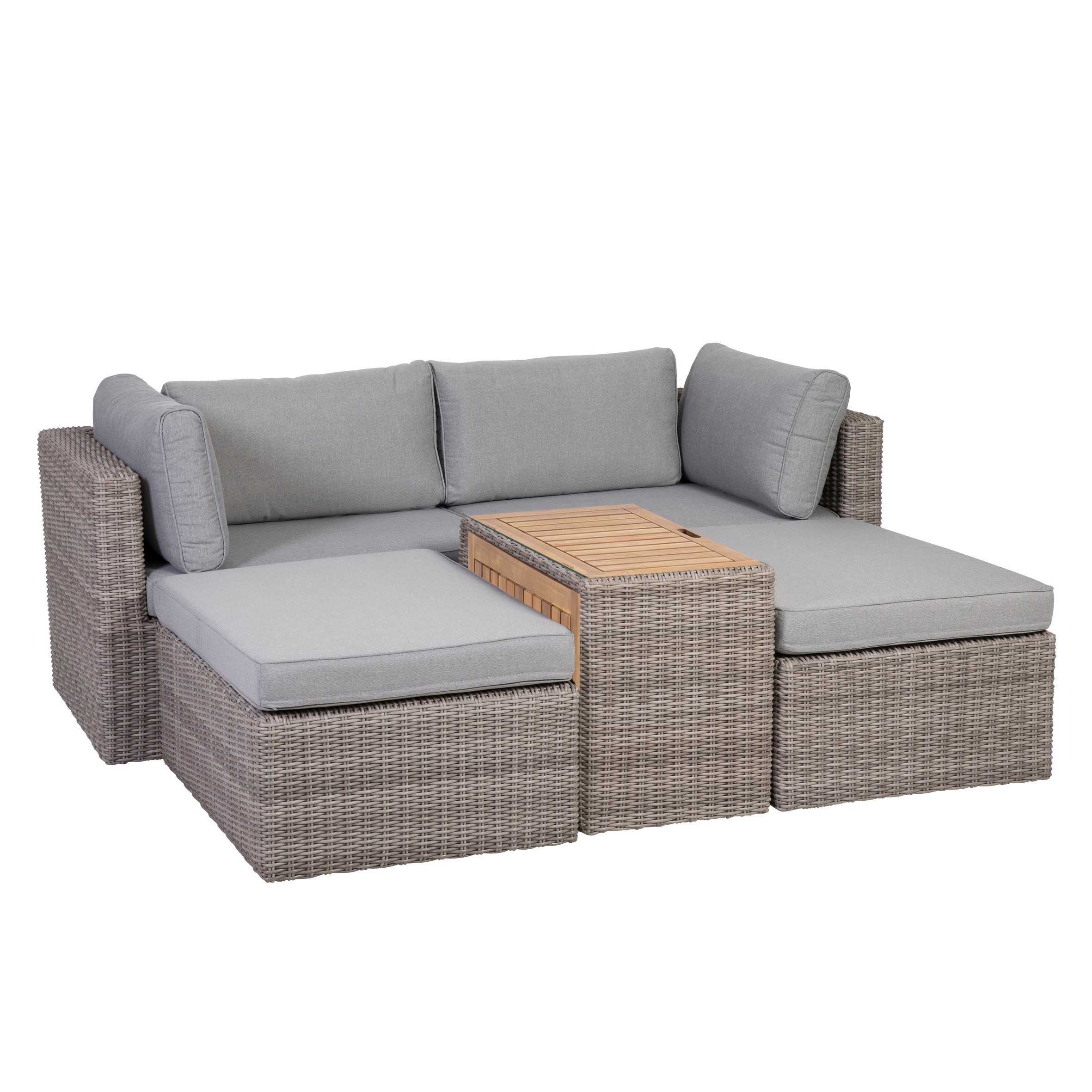 Greemotion Loungeset Olea, Gartenlounge, Gartenmöbel-Set, Lounge-Set, 5 tlg