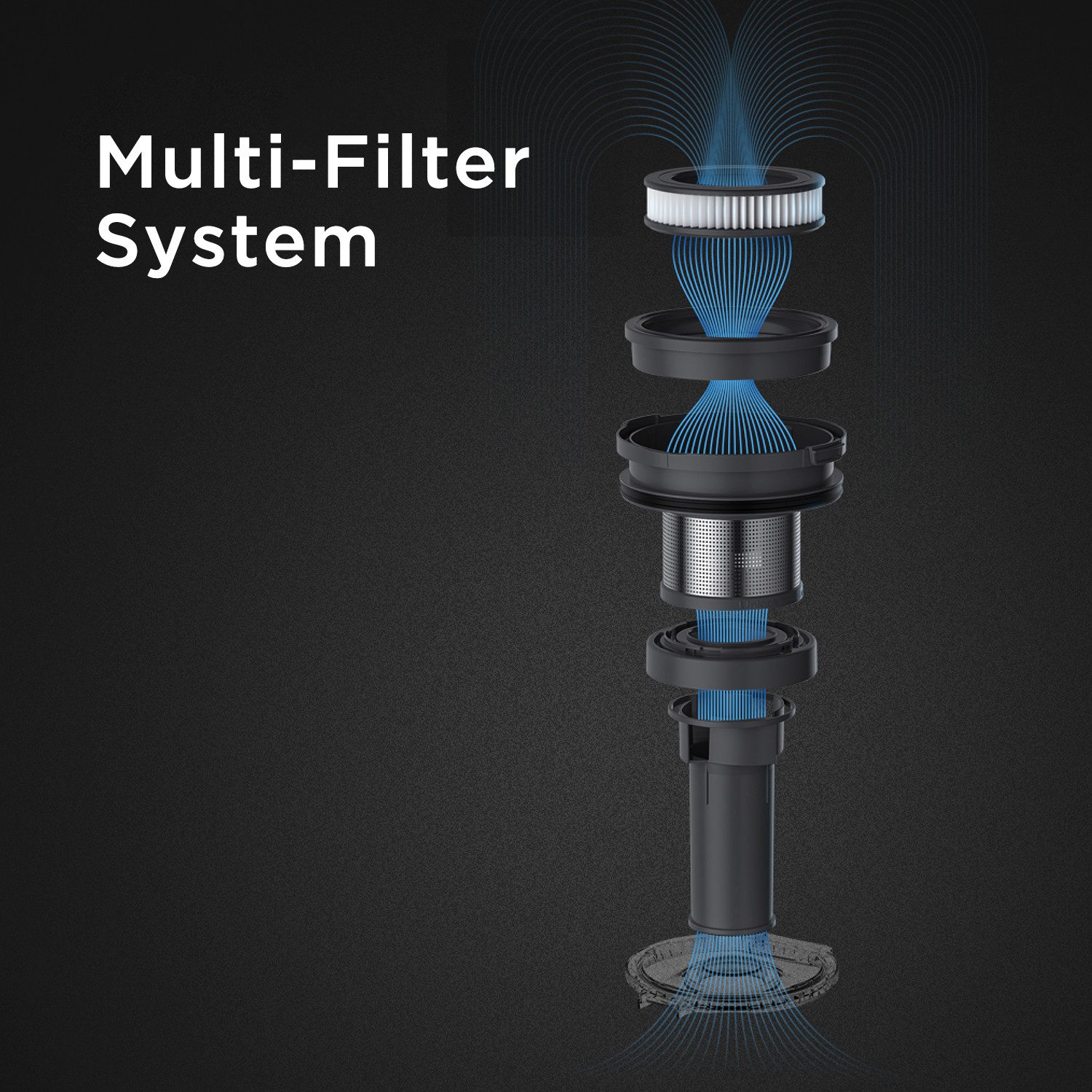 Hanseatic Akku-Hand-und Stielstaubsauger HVS450BMC Akku Staubsauger, LED Beleuchtung, HEPA H12 Filter, 450 W, beutellos, inkl. Wandhalterung, großes Zubehör, einfache Entleerung