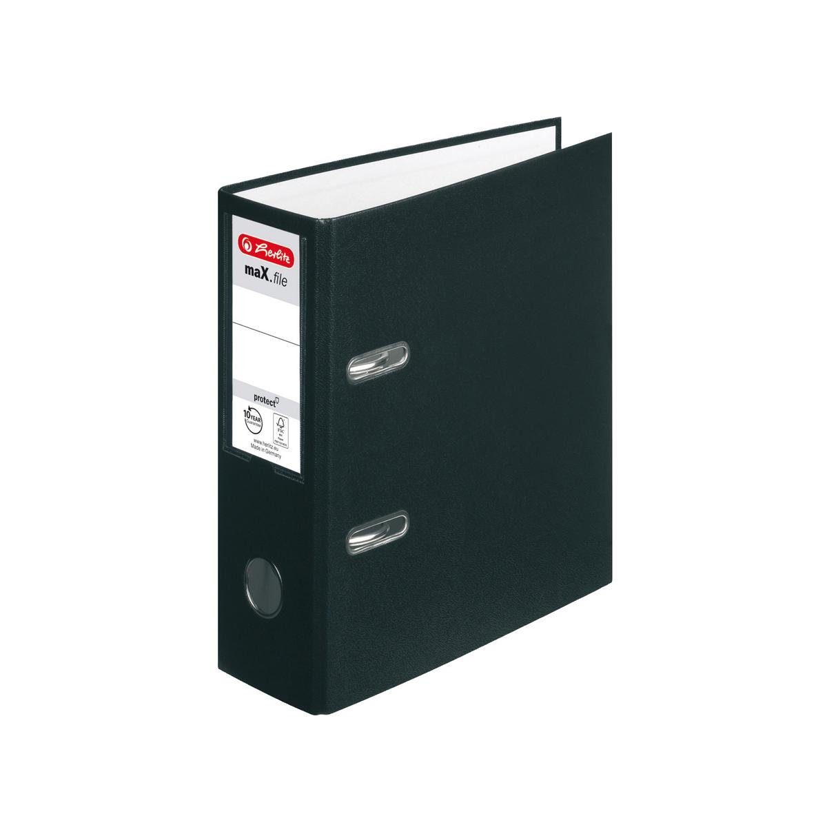 Herlitz Aktenordner Herlitz Ordner / DIN A5 / 80mm breit / Farbe: schwarz
