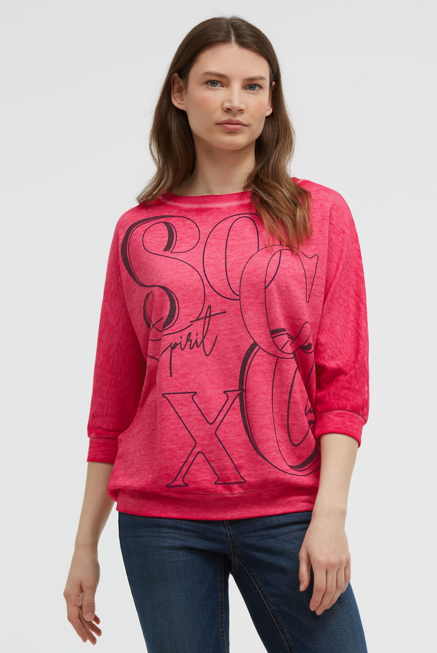 SOCCX Sweater mit Fledermausärmeln