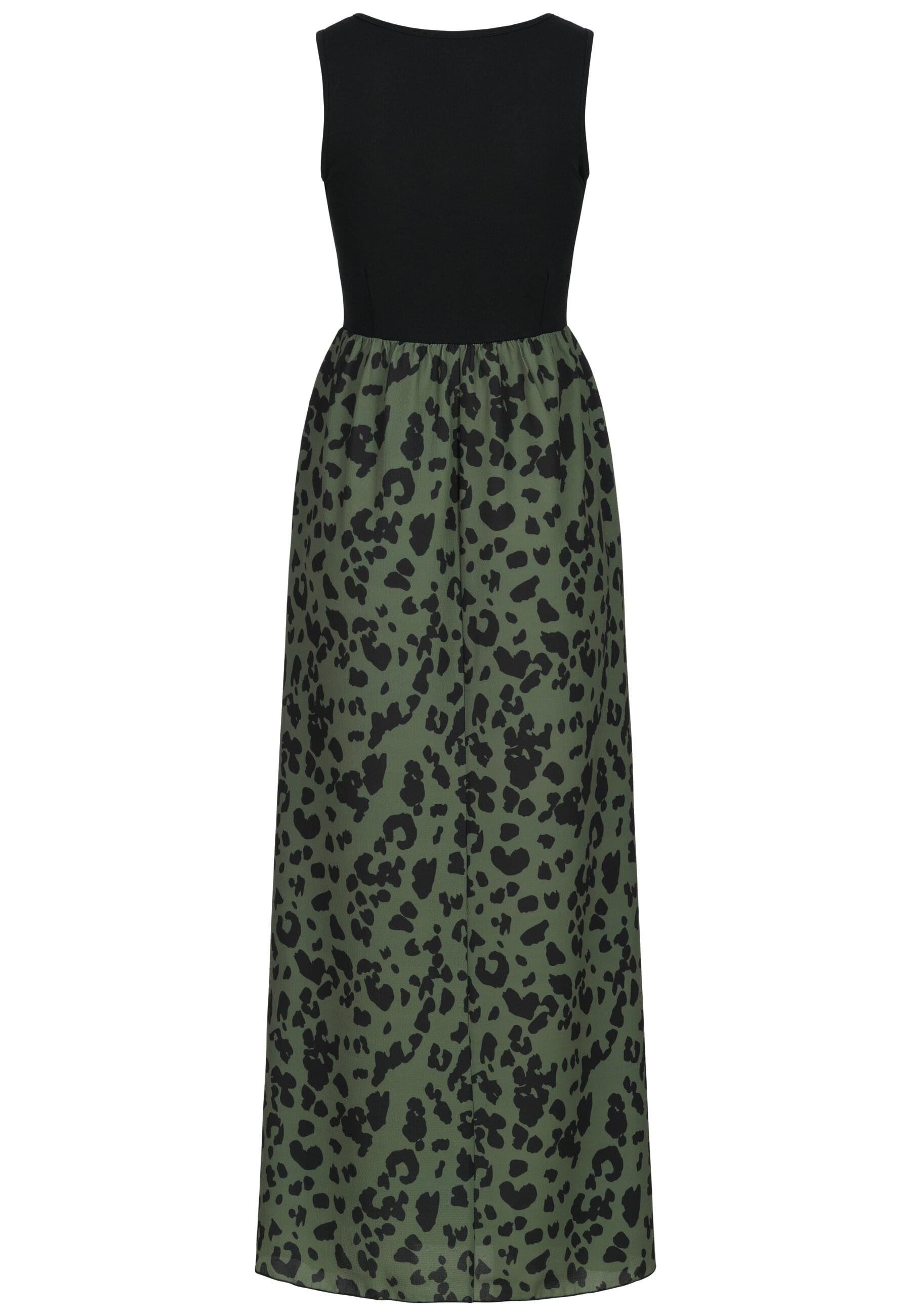 CLOUD 5IVE Shirtkleid CLOUD 5IVE 2-Tone Maxi-Dress Leo Print (1-tlg) günstig online kaufen
