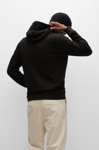 BOSS ORANGE Sweatshirt mit Black_001 Kordel Wetalk