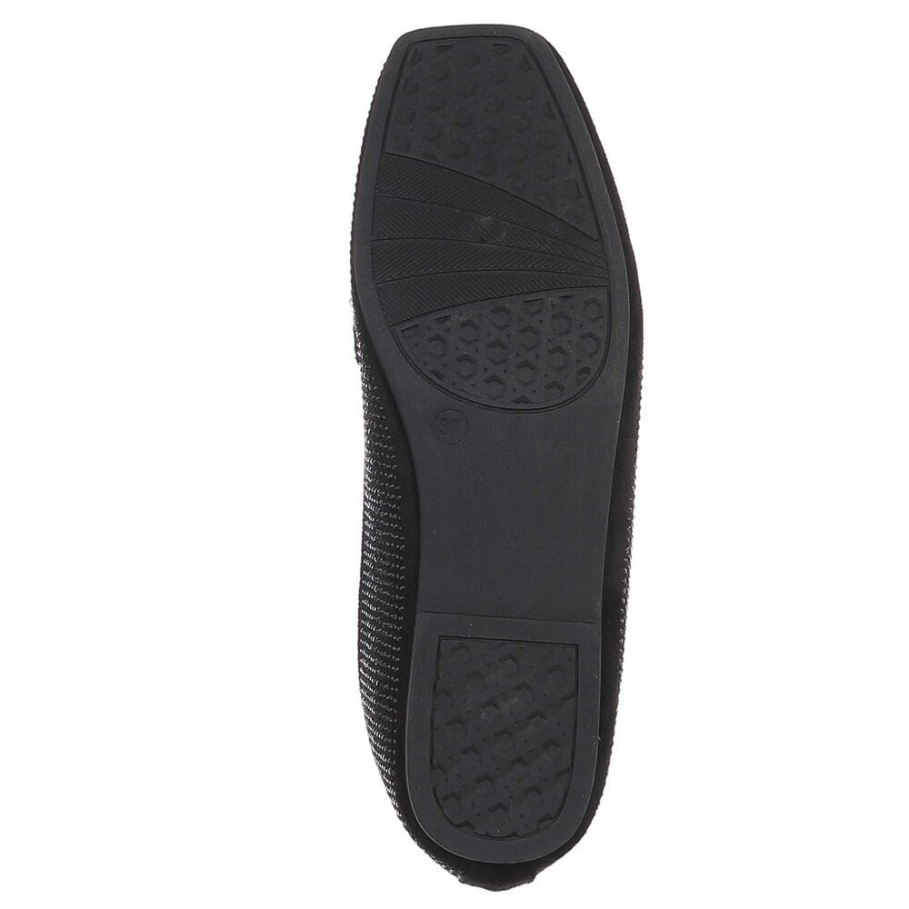 Ital-Design Loafers mit Glitzerdetails für Damen – Eleganter Komfort Slipper (91261580) Blockabsatz Mokassins in Schwarz