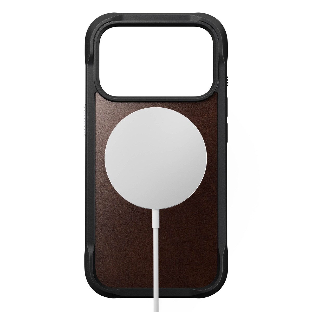 Nomad Smartphone-Hülle Rugged Leather Case, für iPhone 17 Pro, Rustikales Braun Horween